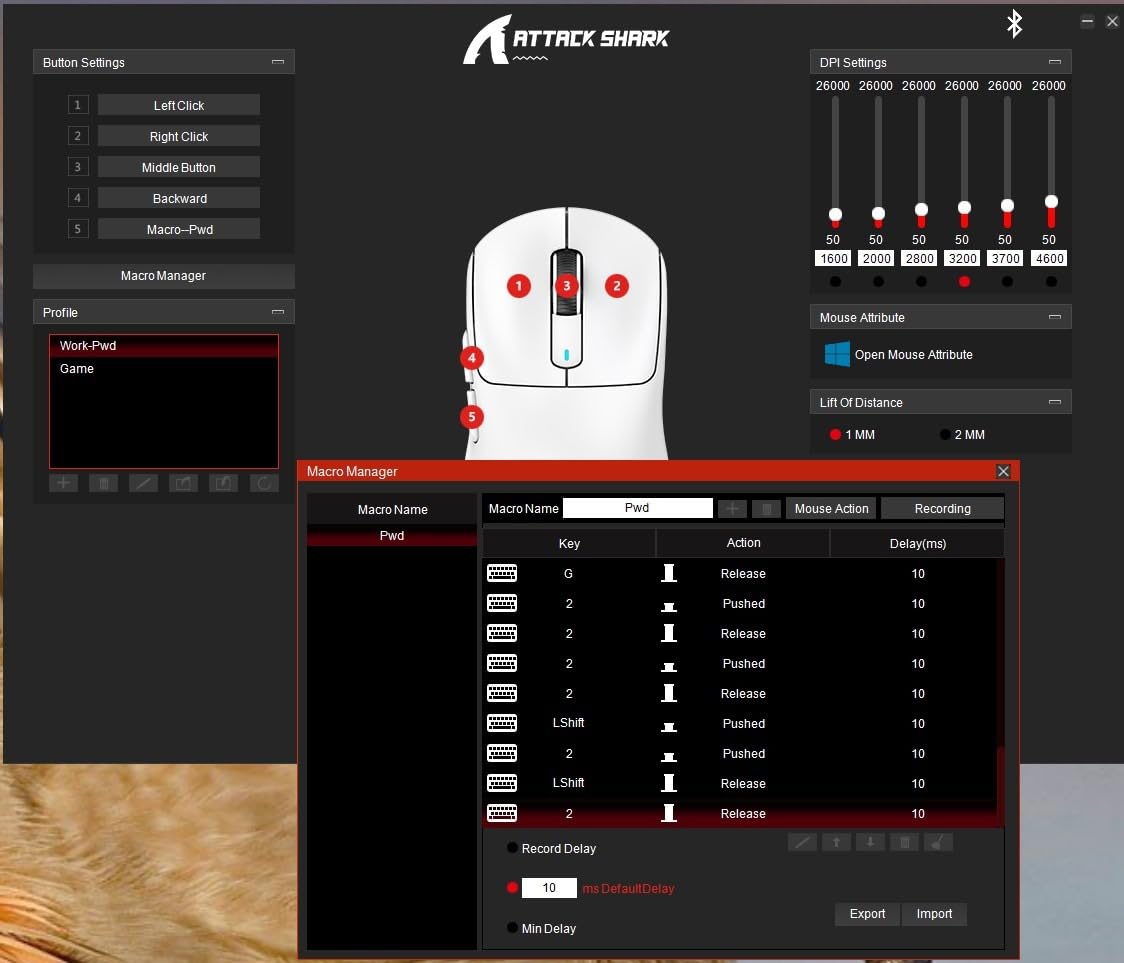 ATTACK SHARK X3 Wireless Gaming Mouse, 49g Ergonomic Computer Mouse, Triple Modes PAW3395 26K DPI Optical Sensor, 200h Battery Life, Programmable Buttons, Gaming Accessories for PC/Laptop/Mac (White) customer photo 2