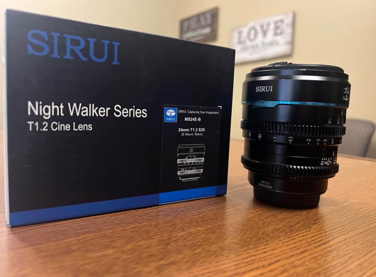 SIRUI Night Walker 35mm S35 Manual Focus Cine Lens, T1.2 Large Aperture Lens for E Mount Cameras, FX30, ZVE-10, A6500, A6600 (MS35E-B, Black) customer photo 2
