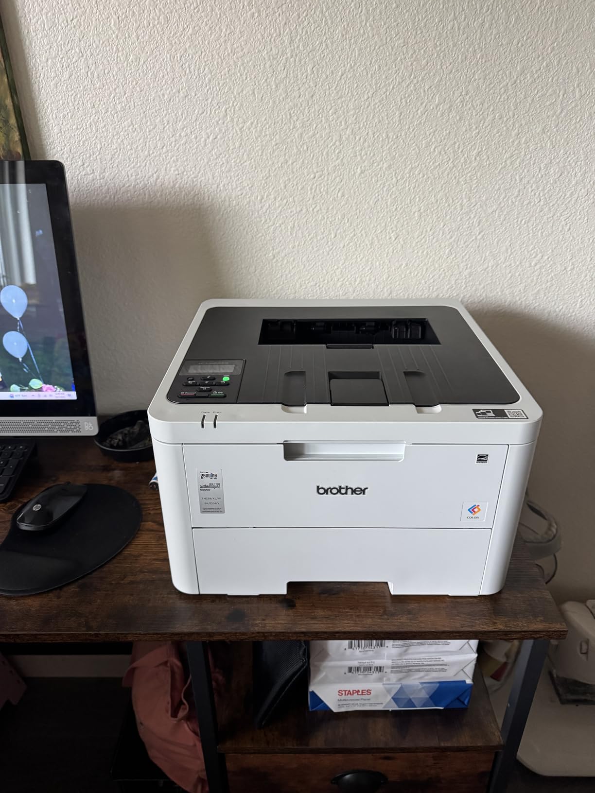 Brother HL-L3220CDW Color Laser Printer with Wireless Printing Fast 19 PPM Output, Duplex Feature, Mobile Device Compatible, 250-Sheet Paper Tray customer photo 2