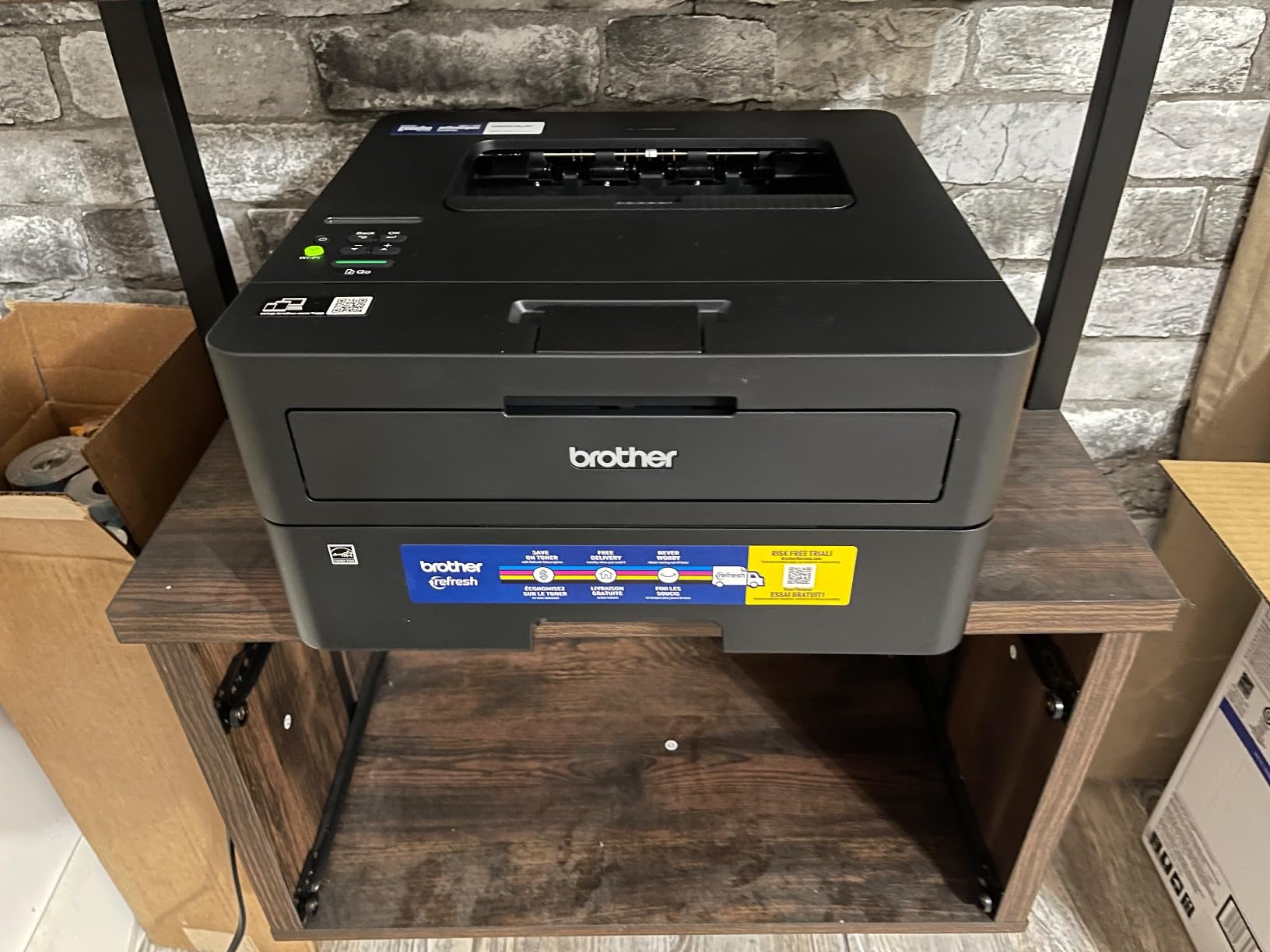 Brother HL-L2460DW Wireless Compact Monochrome Laser Printer with Duplex, Mobile Printing, Black & White Output customer photo 2