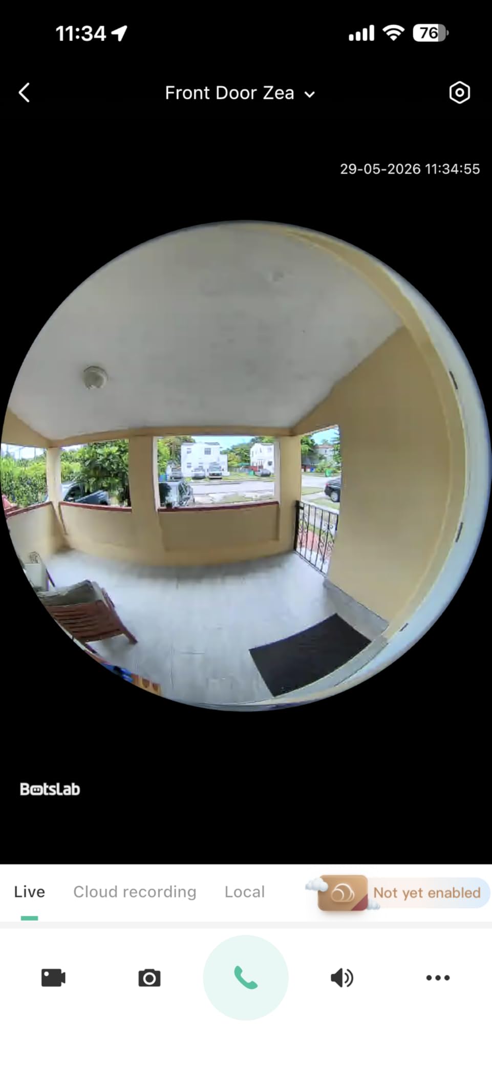 BOTSLAB 5MP Wireless Video Doorbell Camera, 180° Head-to-Toe View, AI Motion Detection, VR Mode, Battery or Wired Powered, Package Detection, 32GB SD Card, 6400mAh Battery, Easy Installation, 2.4GHz WiFi customer photo 1