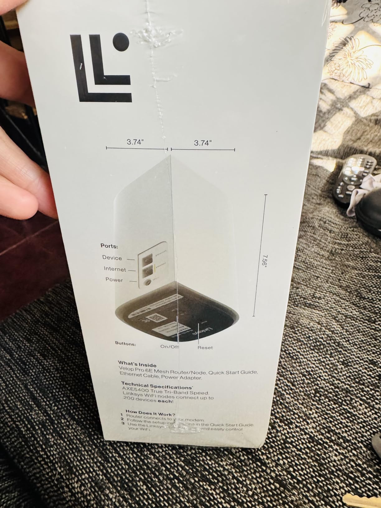 Velop Pro 6E WiFi Mesh System | One Cognitive Mesh Tri-Band Router | 5.4 Gbps (AXE5400) Speeds | 3,000 sq ft Coverage | Connect 200+ Devices | 1Pk MX6200 Grey | 2024 Release customer photo 1