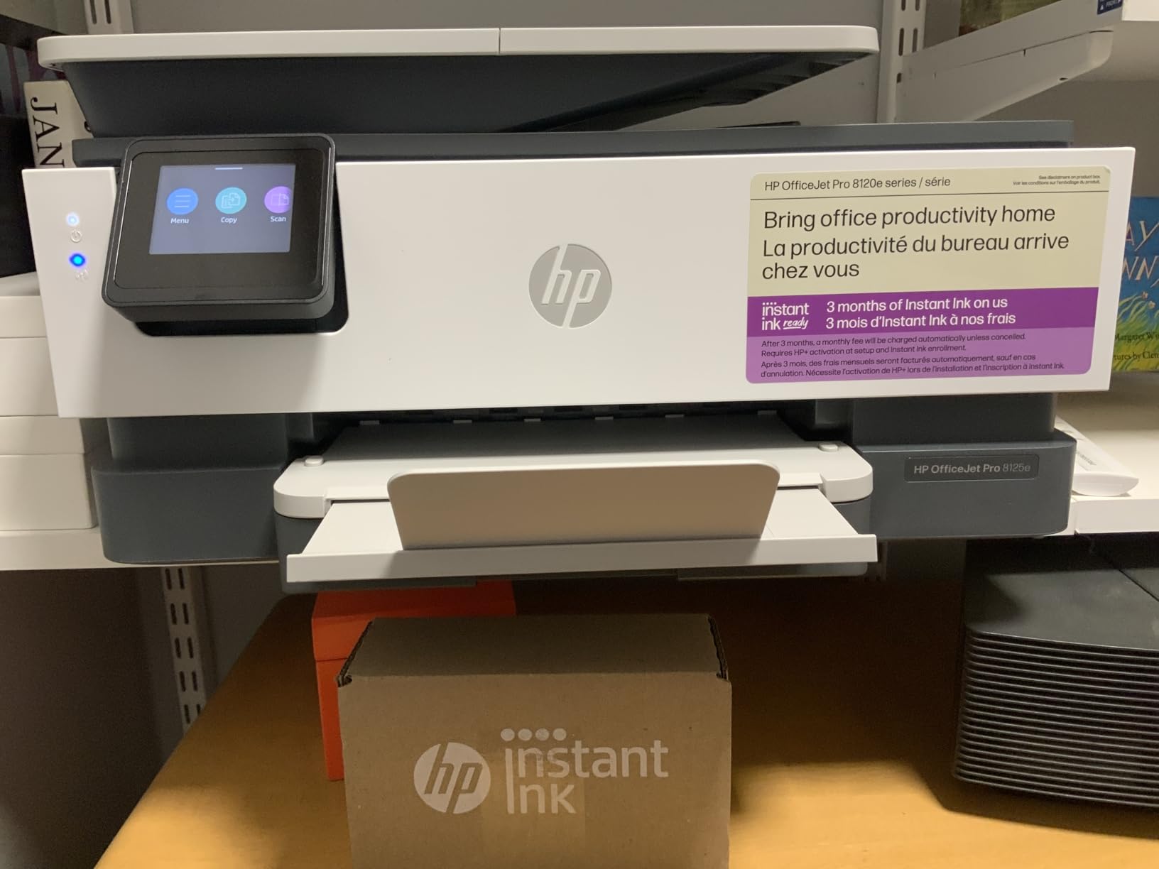 HP OfficeJet Pro 8125e Wireless All-in-One Color Inkjet Printer, Print, Scan, Copy, ADF, Duplex Printing Best-for-Home Office, AI-Enabled (405T6A) customer photo 1