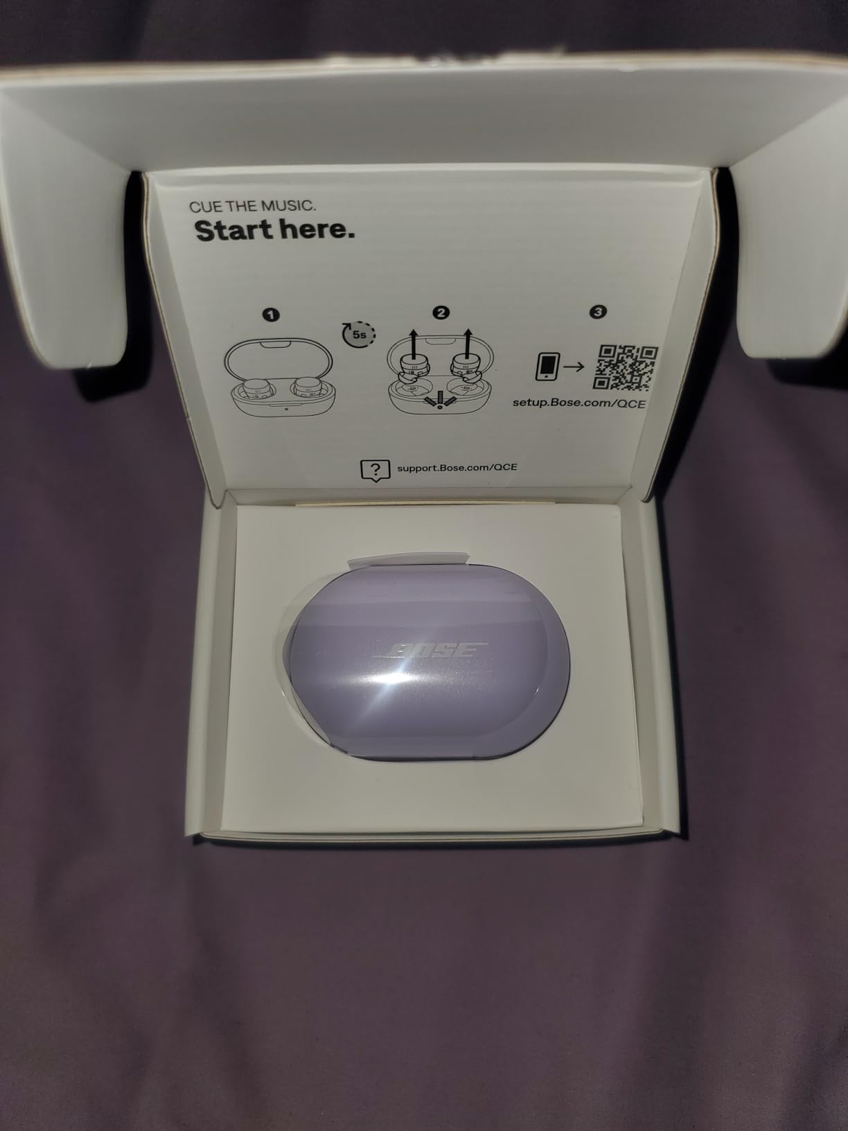Bose QuietComfort Bluetooth Earbuds, True Wireless Earbuds with Active Noise Cancellation and Mic, Deep Bass, IPX4 Rating, Up to 8.5 Hours of Playtime, Chilled Lilac customer photo 1