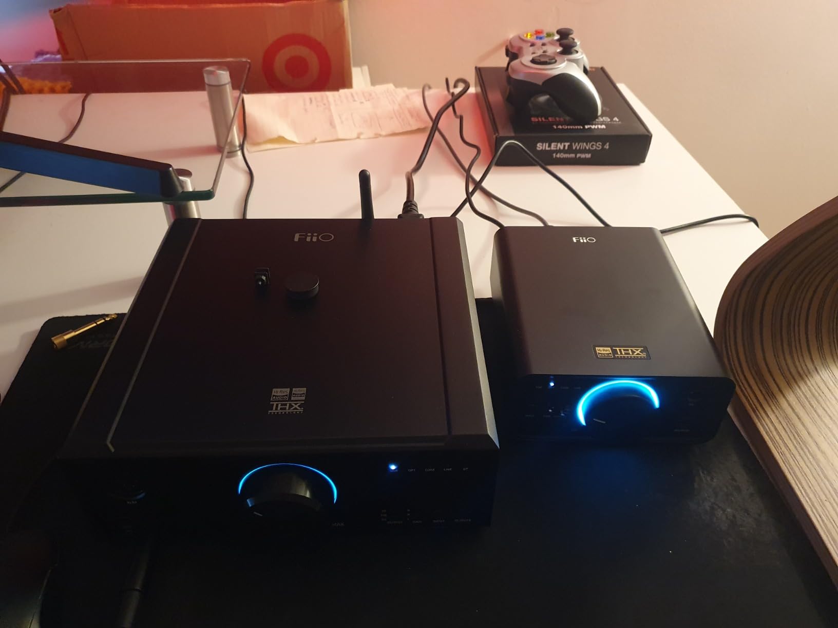 FiiO K7 Full Balanced HiFi DAC Headphone Amplifier AK4493S*2, XMOS XU208 PCM384kHz DSD256,USB/Optical/Coaxial/RCA Inputs, 6.35mm/4.4mm Output (Titanium) customer photo 2