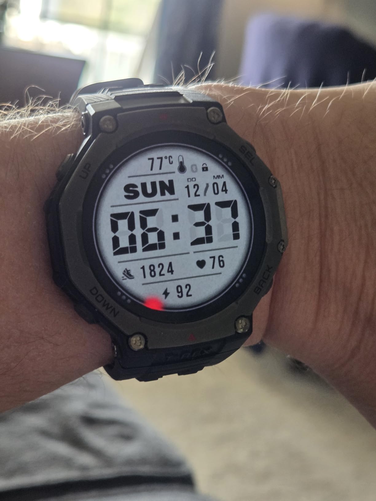 Amazfit T-Rex 3 Rugged/Military Smart Watch 48mm, GPS (with Privacy), Offline Maps, Long Battery Life, 328 Feet Water-Resistant, 170 Fitness/Sport Modes, AI, Voice Control, for Android or iPhone, Black customer photo 2