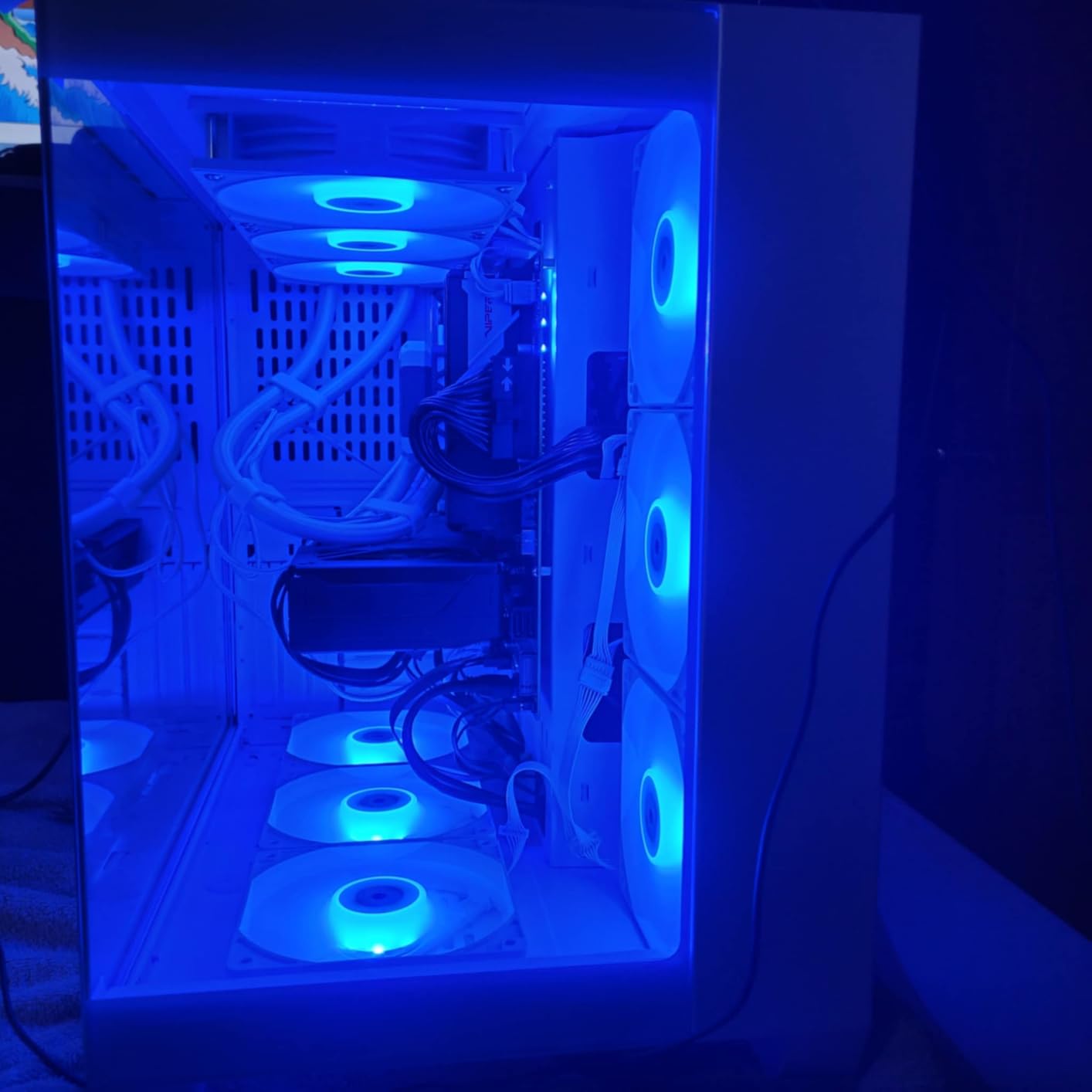 FOIFKIN F600 PC Case - Pre-Installed 7 PWM ARGB Fan, ATX Mid-Tower Gaming PC Case, 270° Panoramic Glass with Type-C, FOIFKIN (Black, F600) customer photo 2