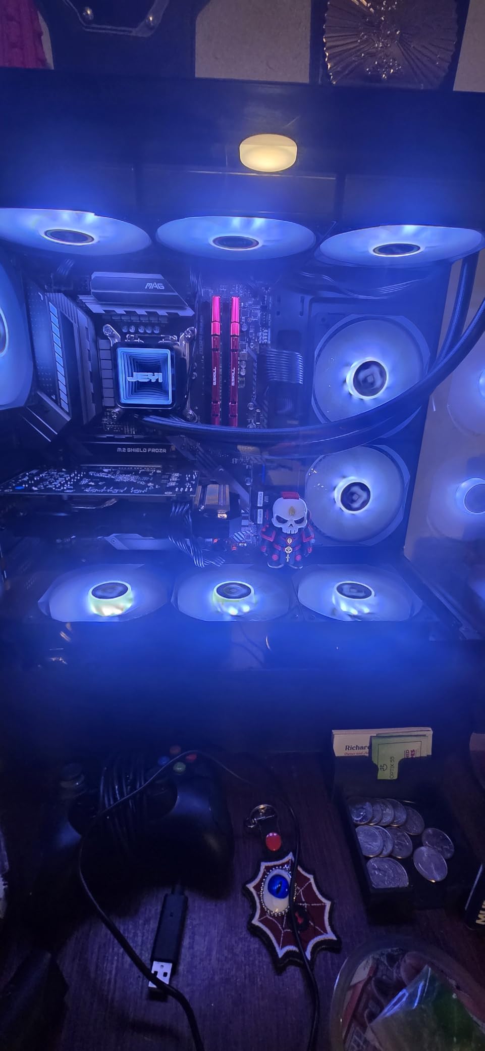 FOIFKIN F300 (2025) PC Case - Pre-Installed 4 No RGB Fan, ATX Mid-Tower Computer case, Gaming PC Case, 270° Panoramic Glass with Type-C, FOIFKIN (Black+) customer photo 2