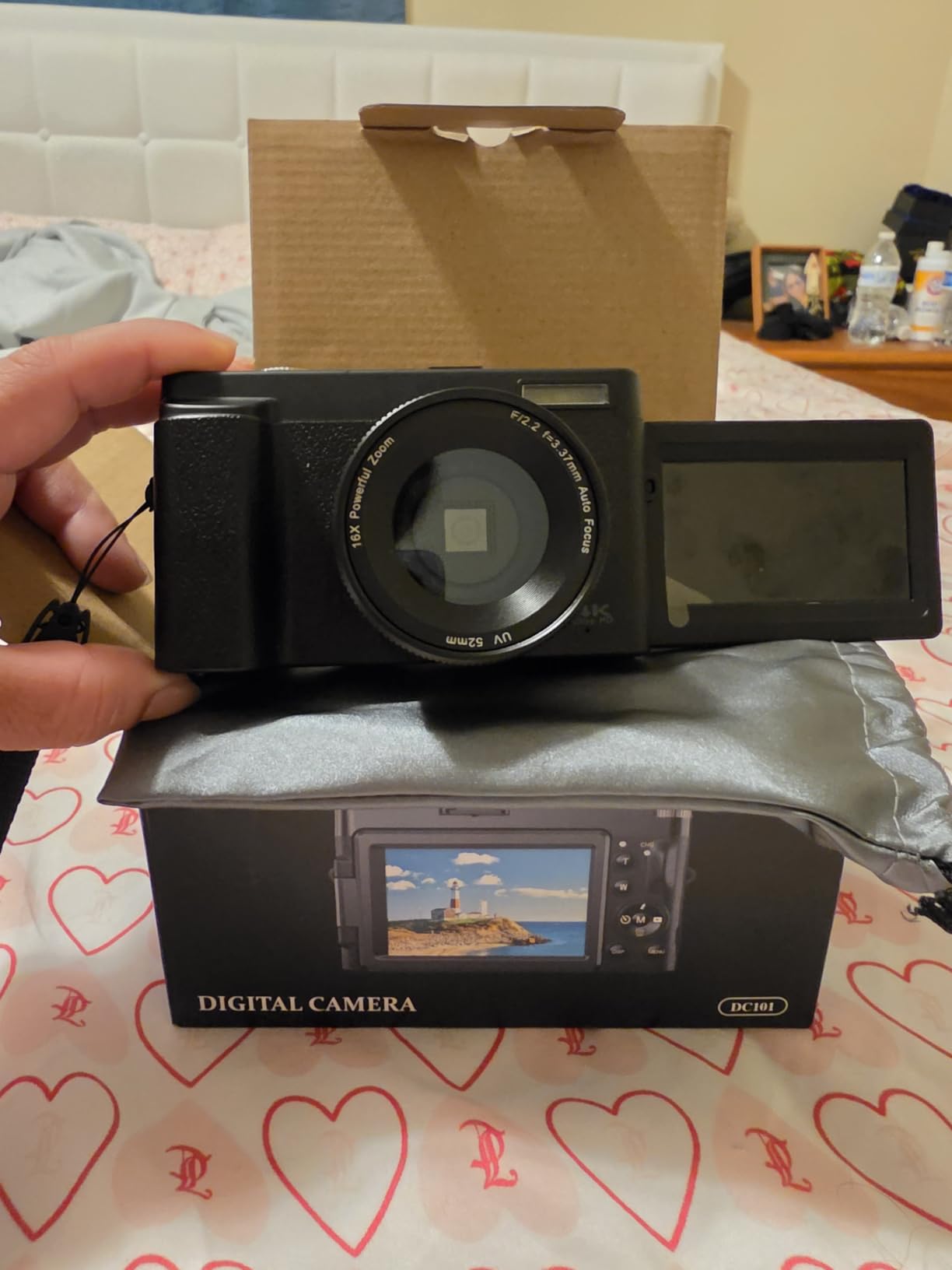 Duluvulu 4K Digital Camera for Photography Autofocus, 2026 Latest 48MP Vlogging Camera for YouTube with SD Card, 2 Batteries, 3