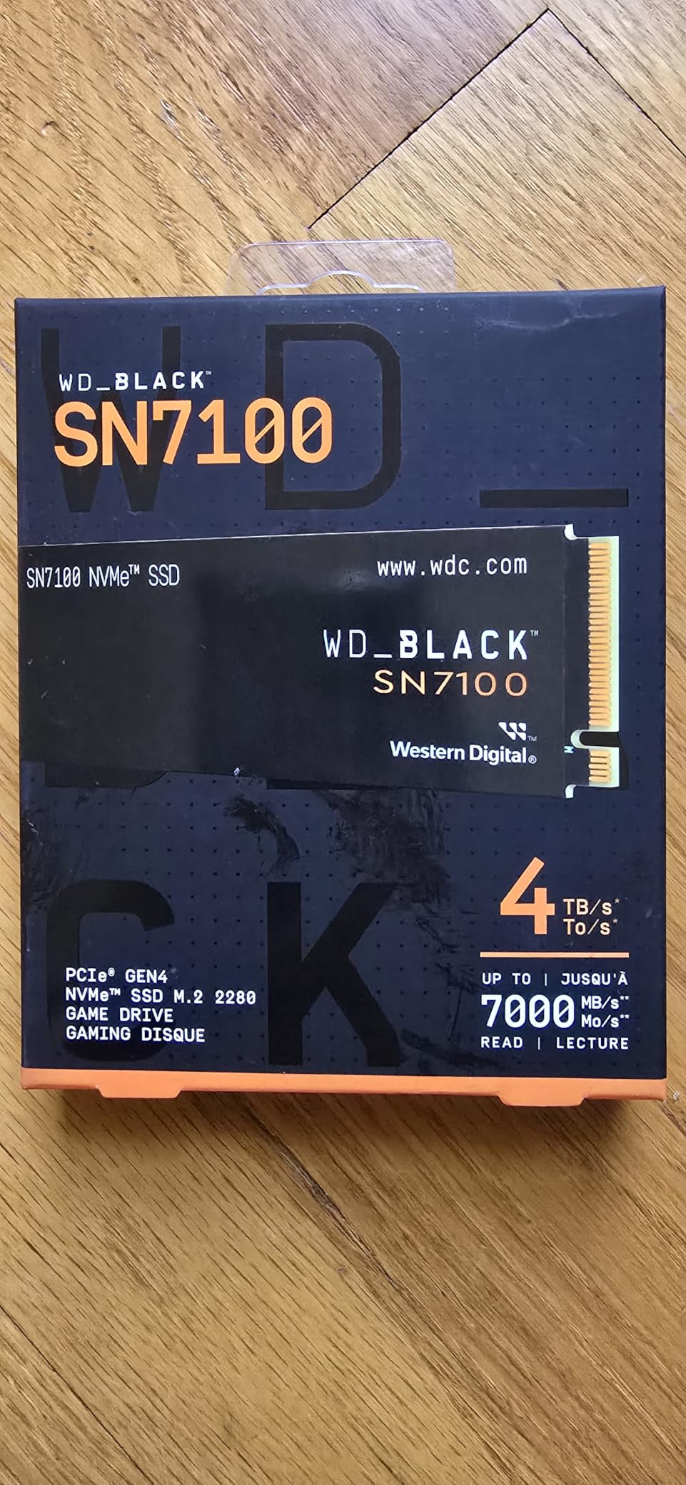 WD_Black SN7100 2TB NVMe SSD - Gen4 PCIe, M.2 2280, Up to 7,250 MB/s Read Speed, Up to 6,900 MB/s Write Speed, Next Gen TLC 3D NAND, for Laptops, Handheld Gaming Devices - WDS200T4X0E customer photo 1