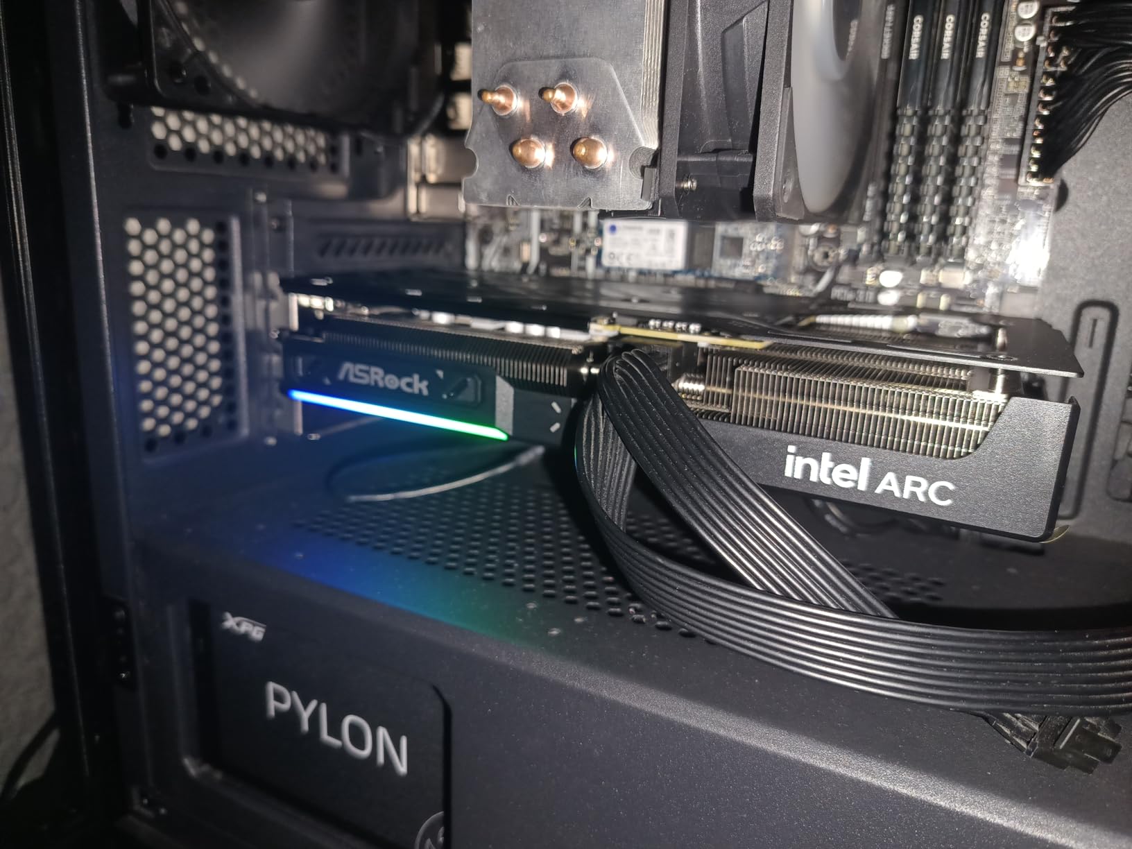 ASRock Intel Arc B580 Steel Legend 12GB OC Graphics Card, Intel Xe2-HPG, 12GB GDDR6, PCIe 4.0, Triple Fans, 0dB Silent, Polychrome SYNC, DisplayPort 2.1, HDMI 2.1a customer photo 1