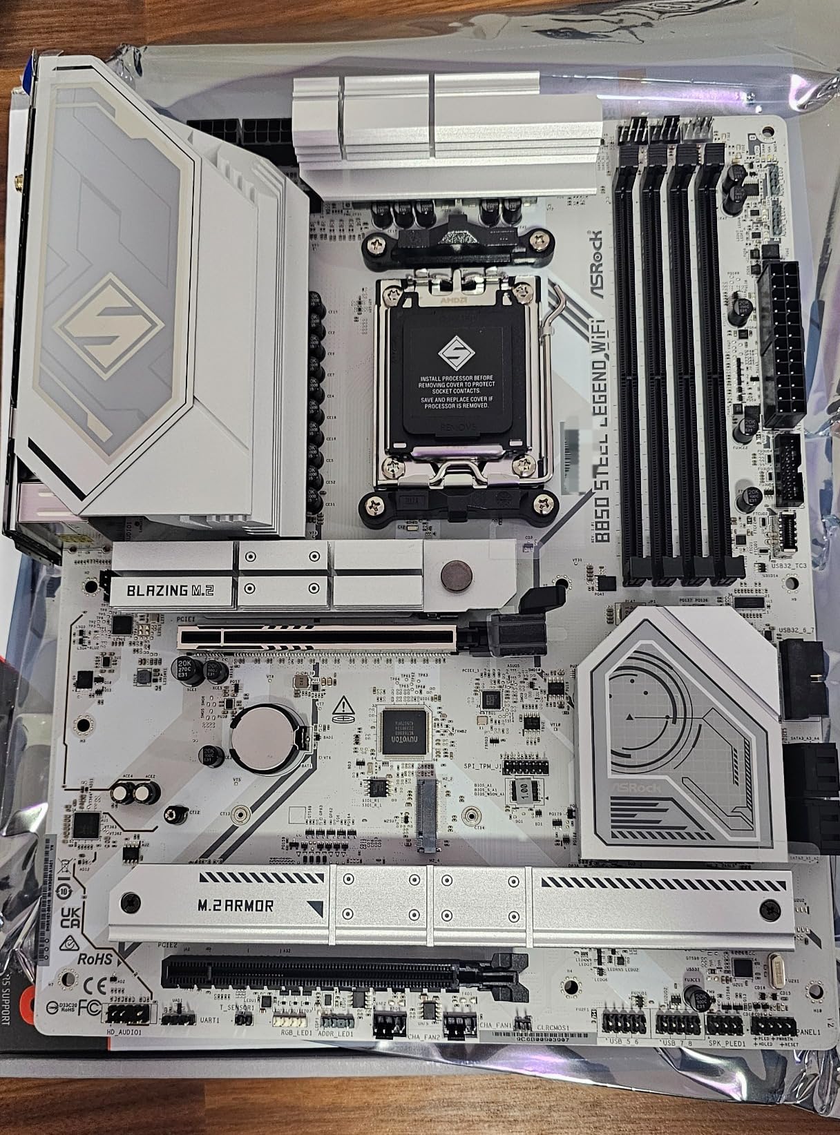 ASRock B850 Steel Legend WiFi AMD AM5 ATX Motherboard, Supports AMD Ryzen 9000/8000/7000 Series Processors, DDR5 8000+ (OC), PCIe 5.0, 2.5G LAN, WiFi 7, 14+2+1 Power Phase customer photo 2