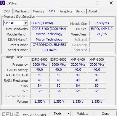 Crucial Pro DDR5 RAM 64GB Kit (2x32GB) 6400MHz CL40, Overclocking Desktop Gaming Memory, Intel XMP 3.0 & AMD Expo Compatible - White CP2K32G64C40U5W customer photo 1