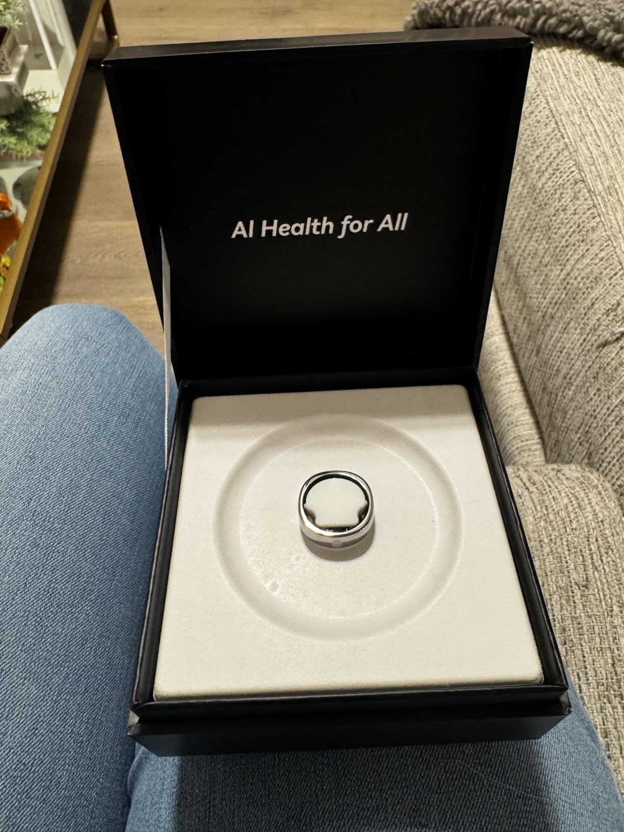 RingConn Gen 2 Air, Ultra-Thin AI Smart Ring, 10-Day Battery Life, Fitness/Sleep/Stress/HR Tracker for Women&Men, No App Fee for Standard Features, iOS & Android Compatible (Size 8, Galaxy Sliver) customer photo 1