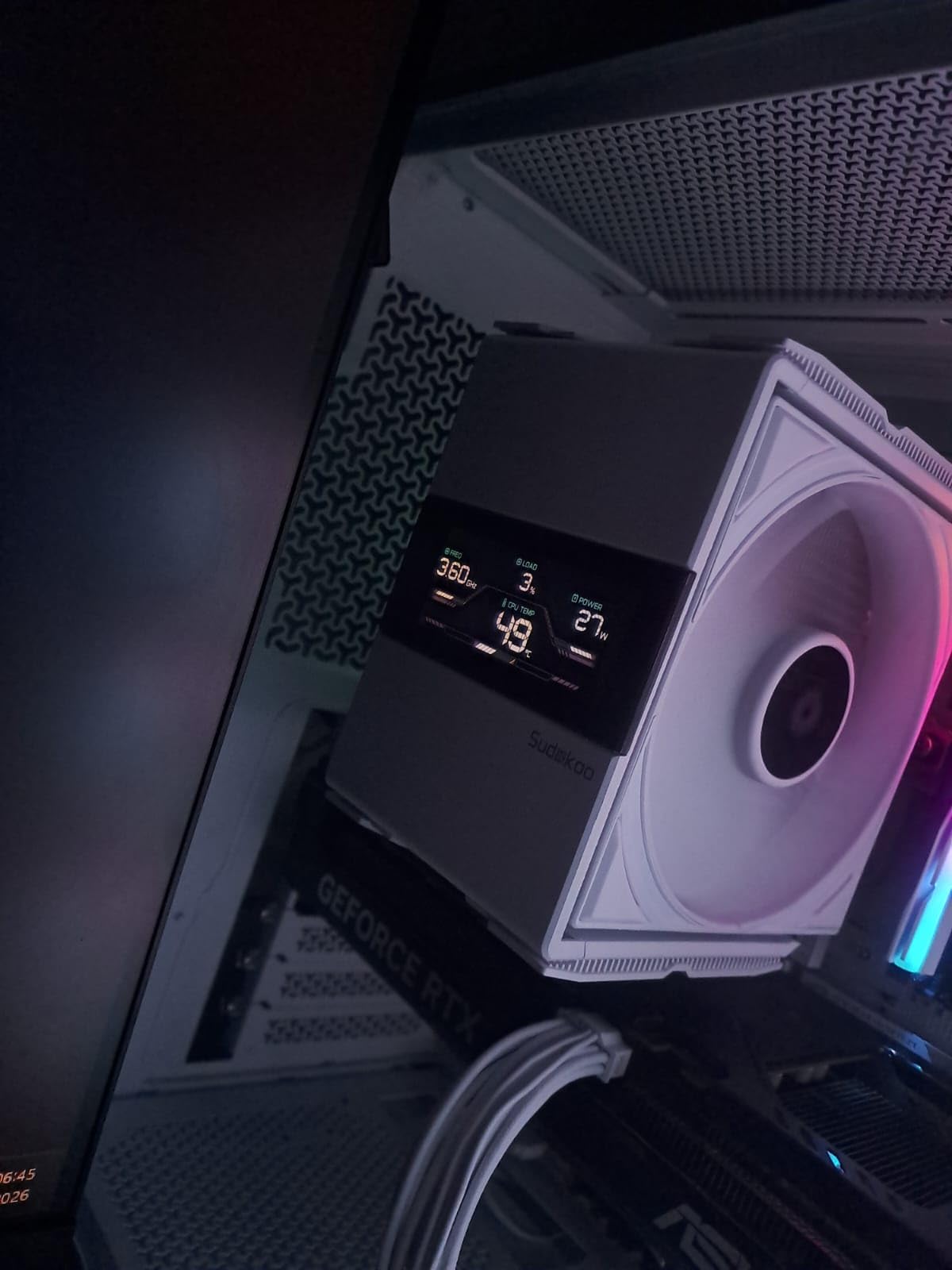 SK700V AM5 CPU Cooler, AM5 Exclusive, Digital Display, 7 Heatpipes CPU Air Cooler, Single Tower, 120mm FDB PWM Fan, Full RAM Freedom, L-Rail Lock Mount, 5 Years Warranty, Black customer photo 2