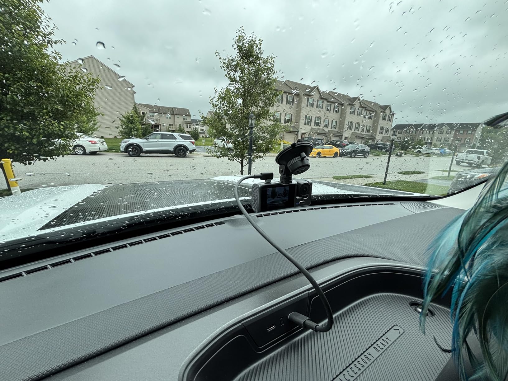 Galphi 3 Channel WiFi Dash Cam Front and Rear Inside, 2.5K+1080P+1080P Car Dash Camera for Cars Front and Rear, Dashcam with G-Sensor, Loop Recording, 24H Parking Mode, SD Card NOT Included customer photo 1