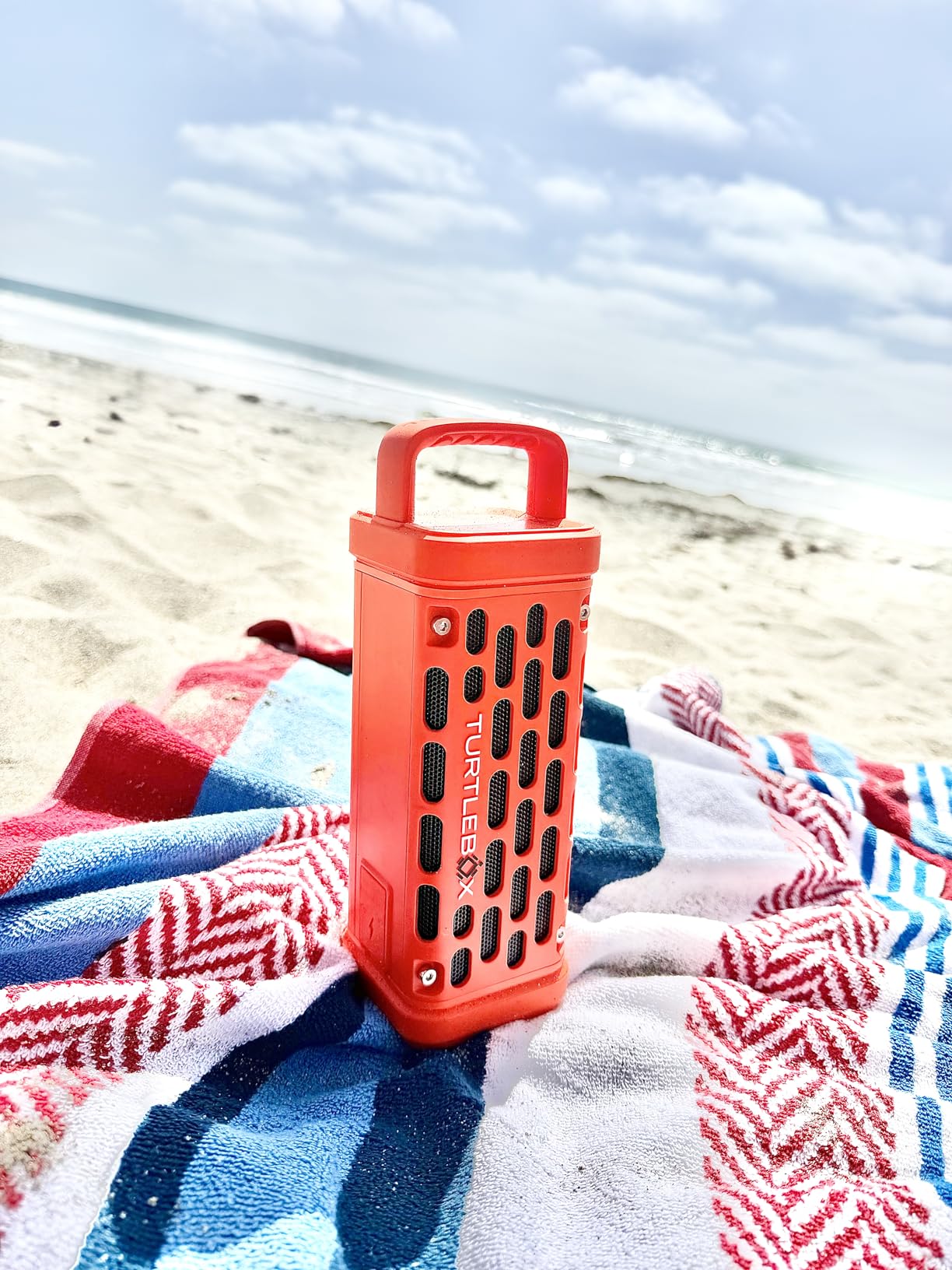 Turtlebox Ranger: Loud! Outdoor Portable Bluetooth 5.4 Speaker | Rugged, Waterproof, Ultra-Portable | Plays to 105db, Deep Bass, Shockproof, Unlimited Pairing for Full Stereo Experience, Tan customer photo 1