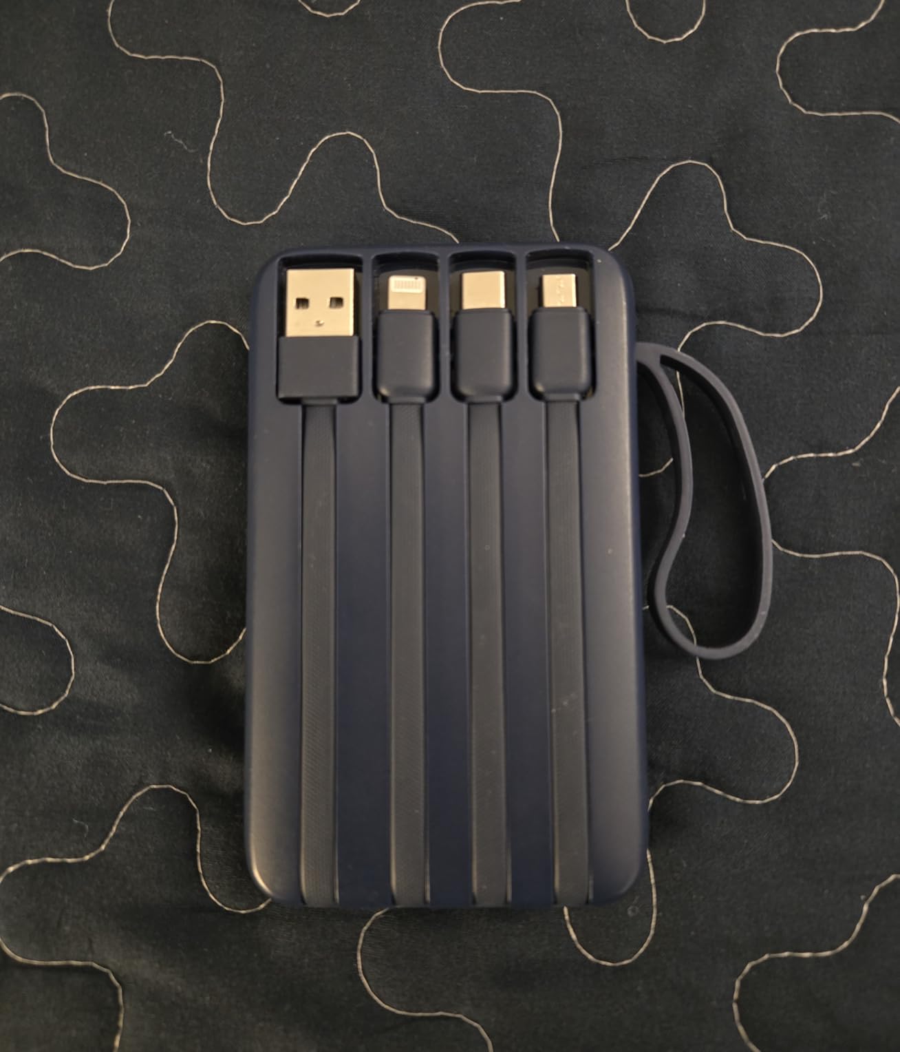 Power Bank, 15000mAh Portable Charger with Built in Cable, 22.5W Fast Charging, 6 Outputs, Slim Travel Essential Battery Pack with LED Display, Compatible with iPhone 17/16/15/14/13, iPad, Black customer photo 2