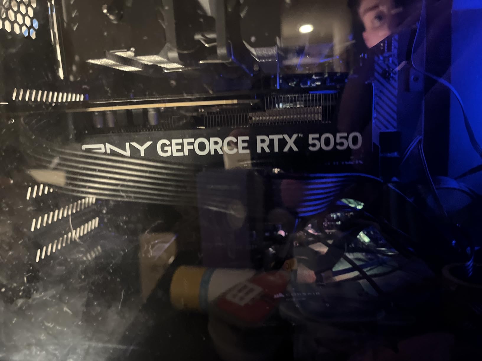 PNY NVIDIA GeForce RTX 5060 Ti Epic-X ARGB OC Triple Fan Graphics Card (8GB GDDR7, 128-bit, Boost Speed: 2692 MHz, SFF-Ready, PCIe 5.0, HDMI/DP 2.1, 2-Slot, NVIDIA Blackwell Architecture, DLSS 4) customer photo 2