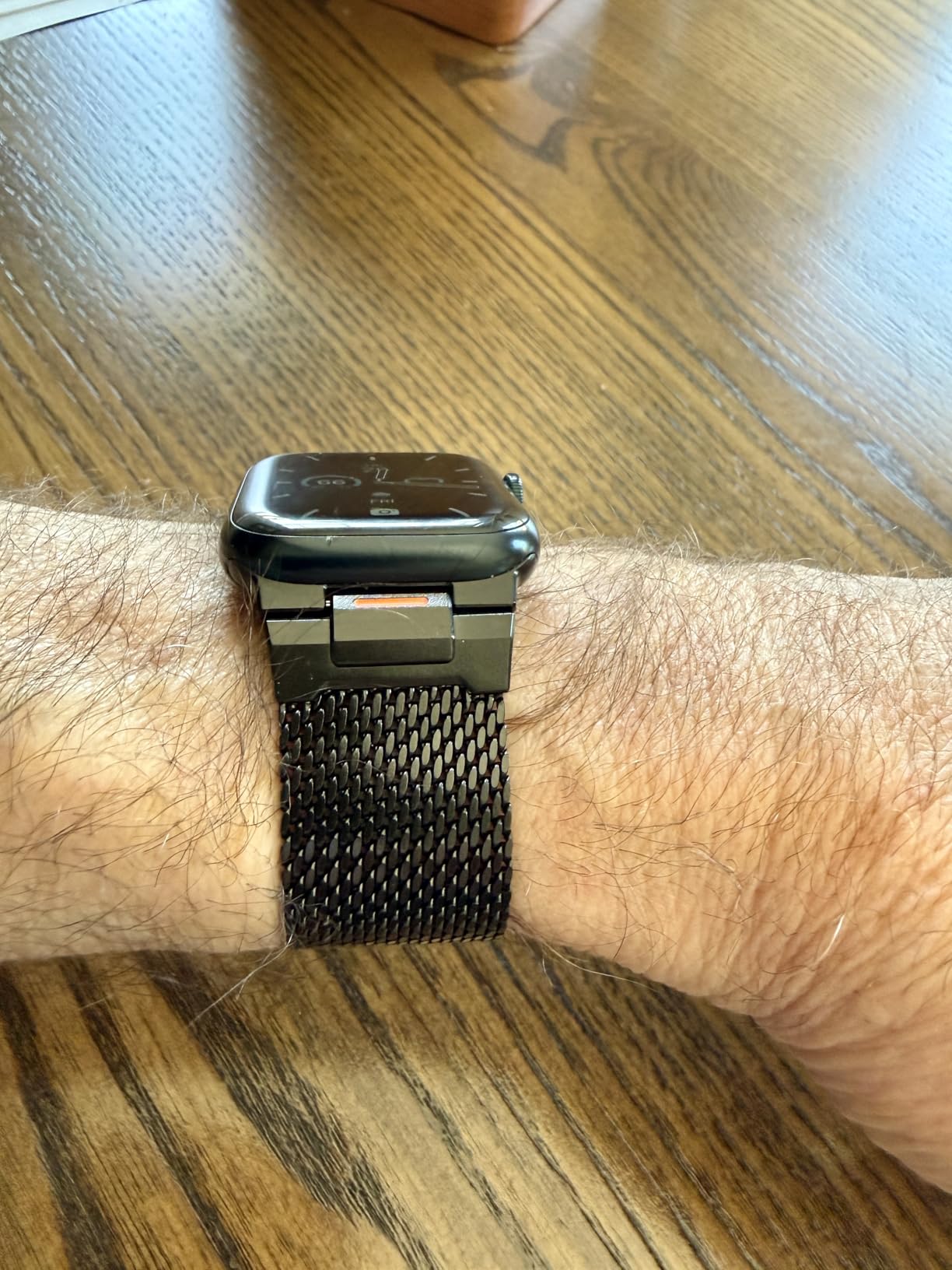 BXUXOHS Milanese Loop Compatible with Apple Watch Ultra 3 2 1 Band for Men 49mm 46mm 45mm 44mm 42mm 41mm 40mm 38mm, Magnetic Mesh Metal Strap Wristband for iWatch SE 3/2 Series 11/10/9/8/7/6/5/4 Ultra customer photo 1