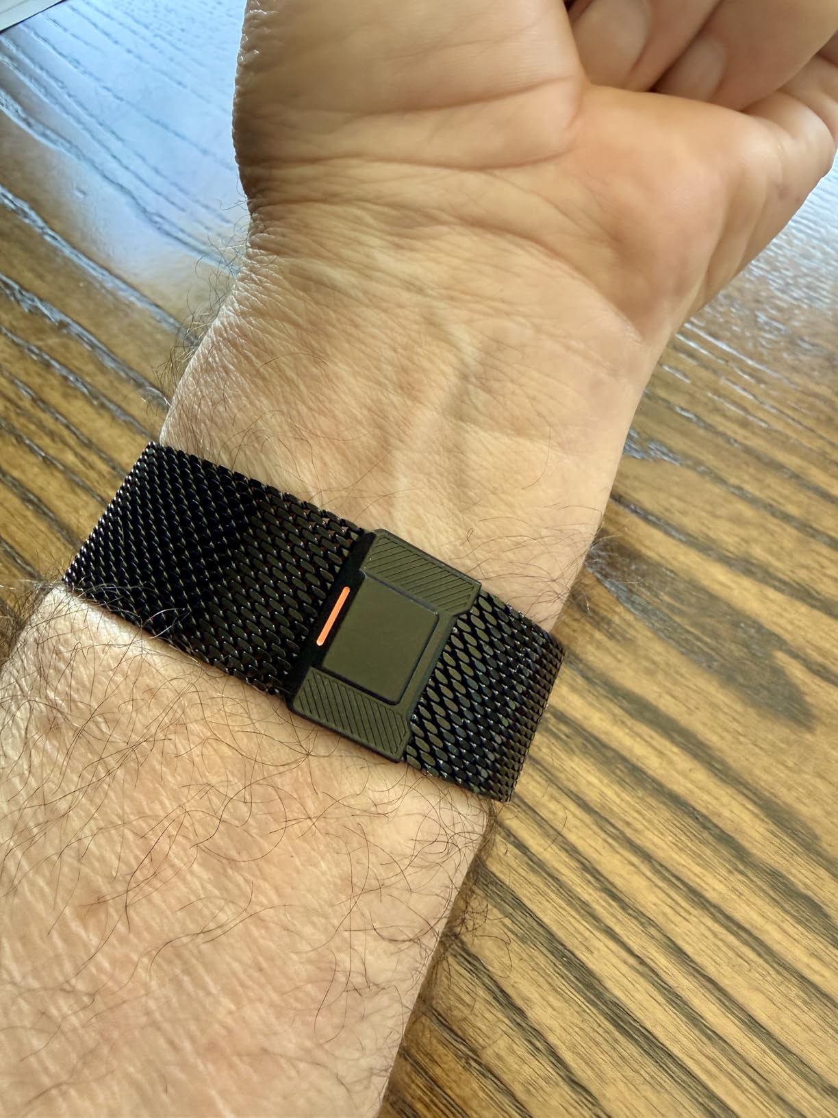 BXUXOHS Milanese Loop Compatible with Apple Watch Ultra 3 2 1 Band for Men 49mm 46mm 45mm 44mm 42mm 41mm 40mm 38mm, Magnetic Mesh Metal Strap Wristband for iWatch SE 3/2 Series 11/10/9/8/7/6/5/4 Ultra customer photo 2