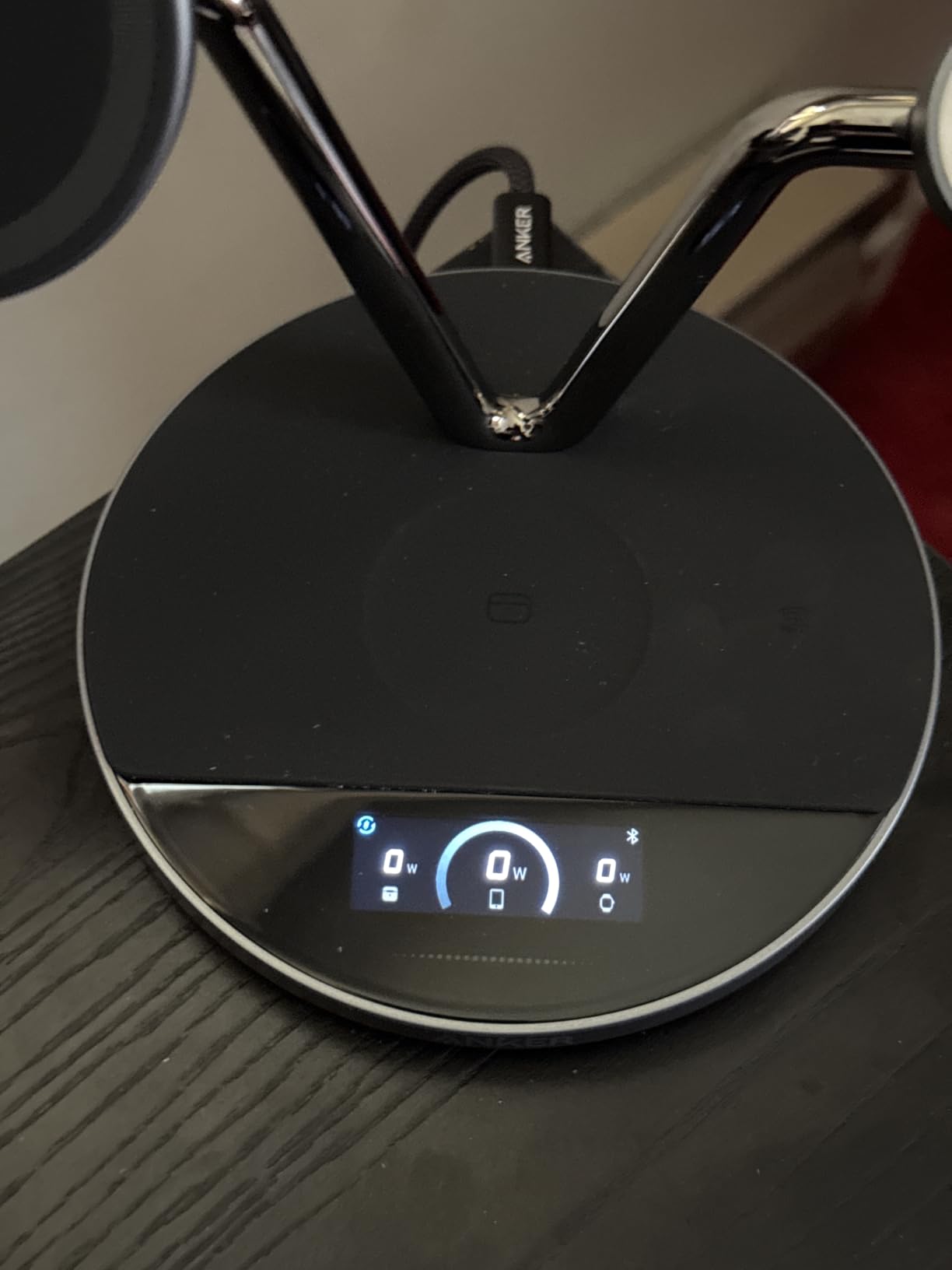 Anker Prime 3-in-1 Charging Station, Qi2.2-Certified 25W Wireless Charger Dock Stand, MagSafe Compatible, Smart Display with TEC Active Cooling, for iPhone 17, Apple Watch, AirPods, and More customer photo 2