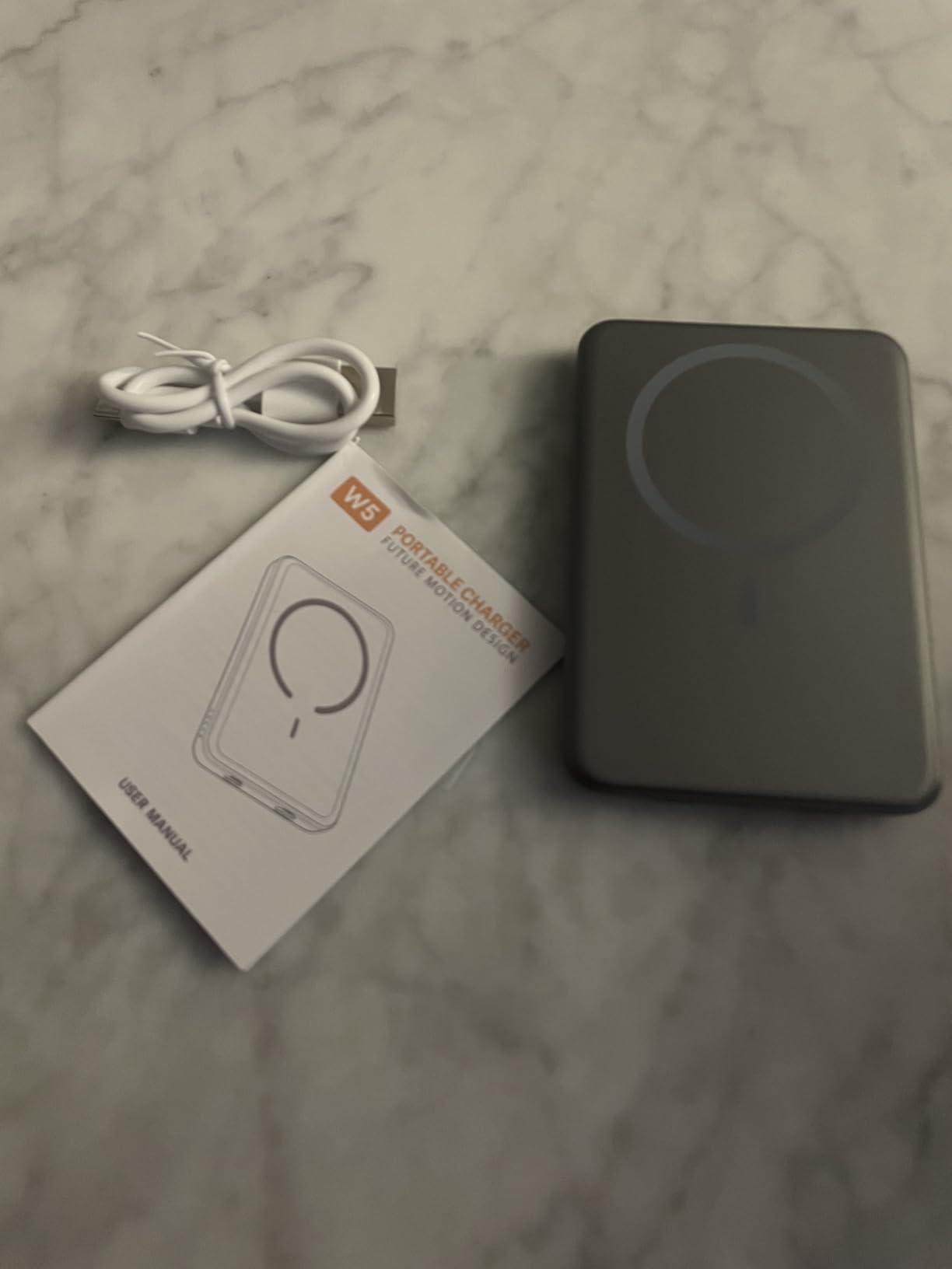 for Magsafe Portable Charger, 5000mAh Slim Wireless Magnetic Power Bank with USB C Charging, Travel Essential for Magsafe Battery Pack Compatible with iPhone 17/16/15/14/13/12 Series, Graphite Gray customer photo 1