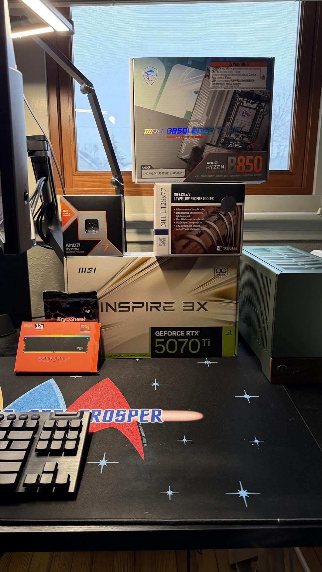 MSI MPG B850I Edge TI WiFi AMD AM5 Mini-ITX Motherboard customer photo 1