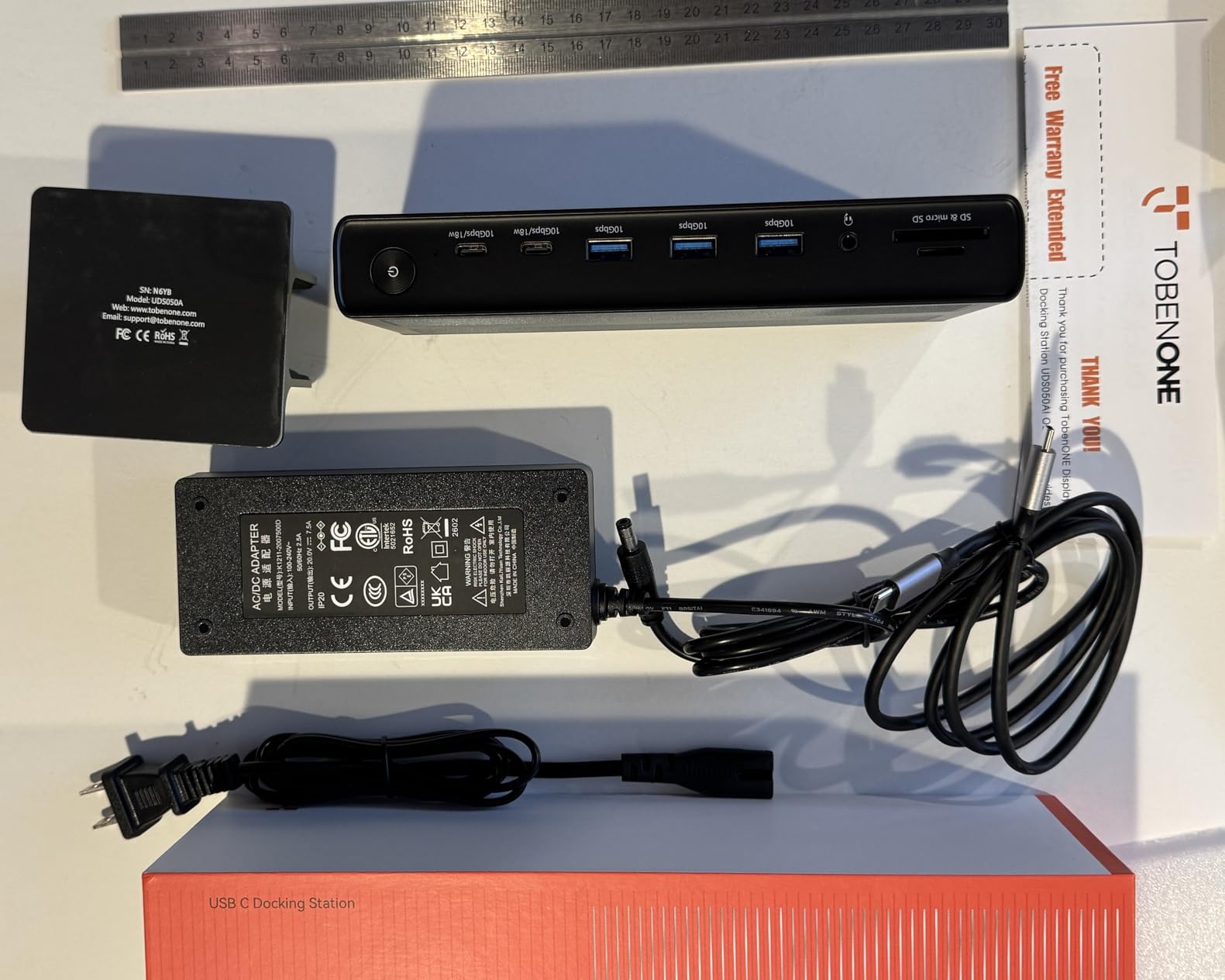 TobenONE DisplayLink Docking Station 4 Monitors, 20-in-1 Quad 4K@60Hz HDMI Display with 150W Power Supply for Thunderbolt 5/4/3, USB-C Windows,Chrome, MacBook/Mac mini(6 USB, Ethernet, SD/Micro SD) customer photo 1