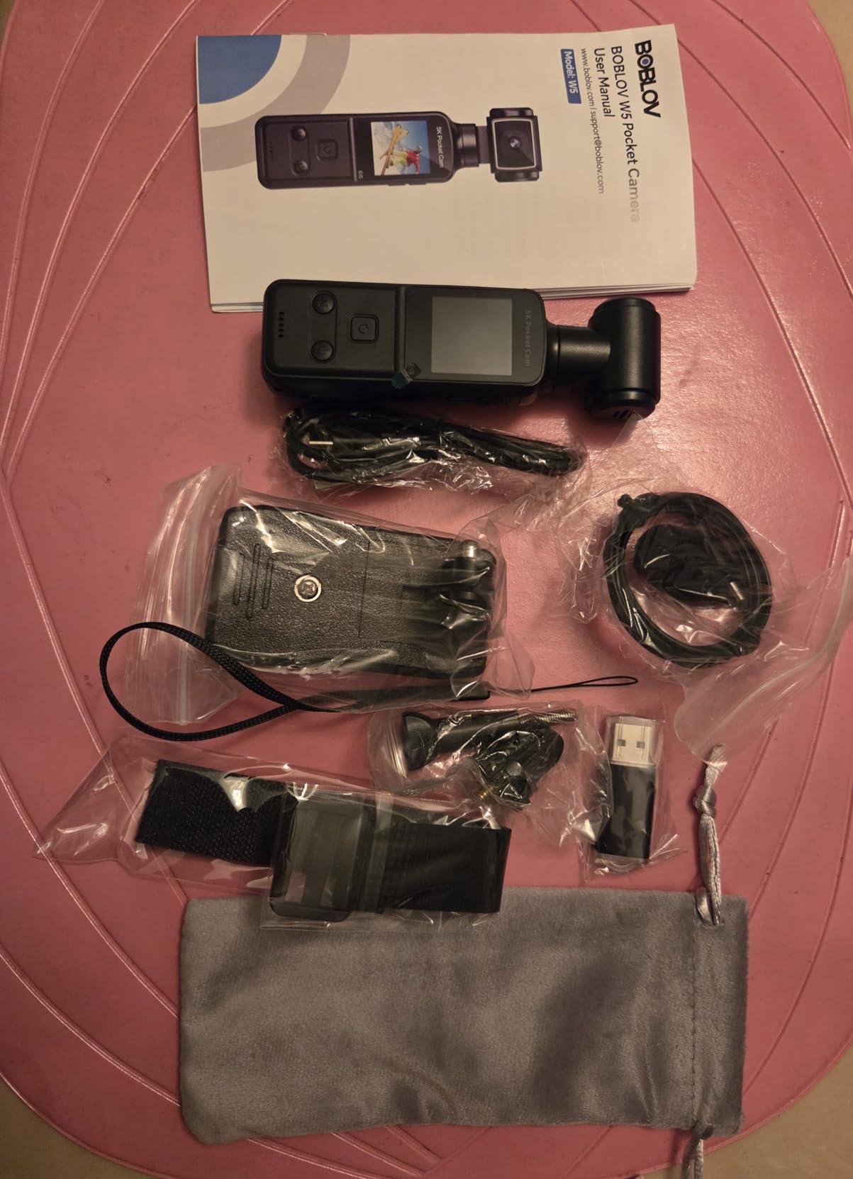 BOBLOV 5K Body Camera with Microphone, W5 Vlogging Camera, 5K/15FPS and 4K/60FPS with 270° Rotating Lens, External Mic Support, EIS Stabilization for Meeting, and Daily Use (128GB) customer photo 2