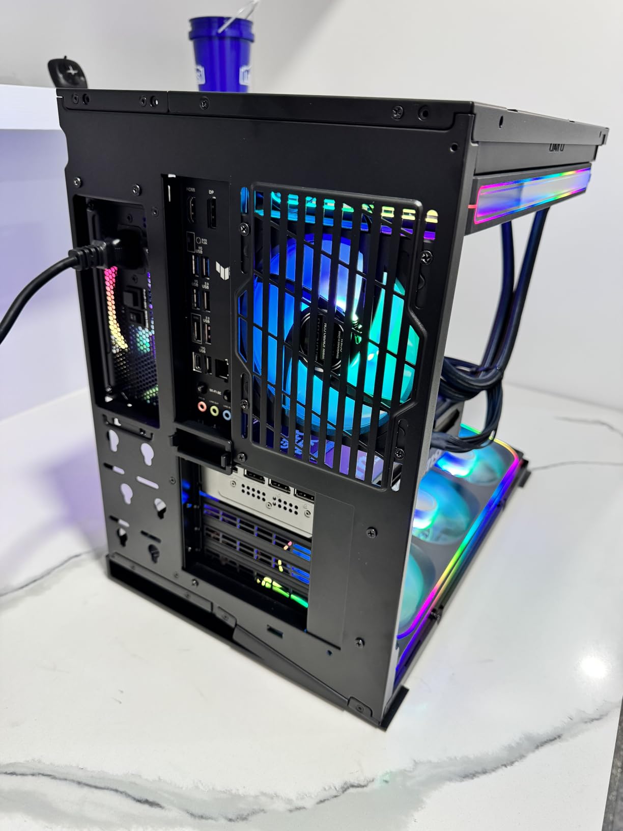 1000W Fully Modular Power Supply, 80+ Gold PSU, ATX 3.1 & PCIe 5.1 Ready, Native Dual-Color 12V-2x6 Cable, RGB Low-Noise Smart Fan, 105°C-Rated Capacitors, Black customer photo 2