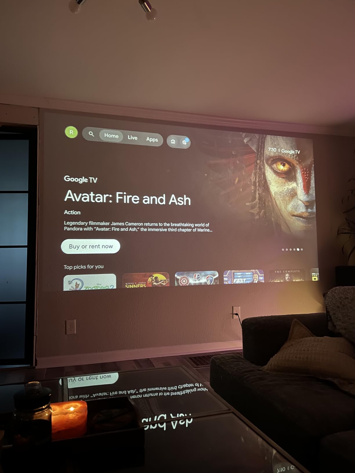 Official Licensed Google TV 4K Smart Projector with WiFi and Bluetooth, VOPLLS Outdoor Projectors with Dolby/Auto Focus, Portable Movie Phone Wireless Gaming Wifi Proyector for Bedroom/Home/Celling customer photo 1