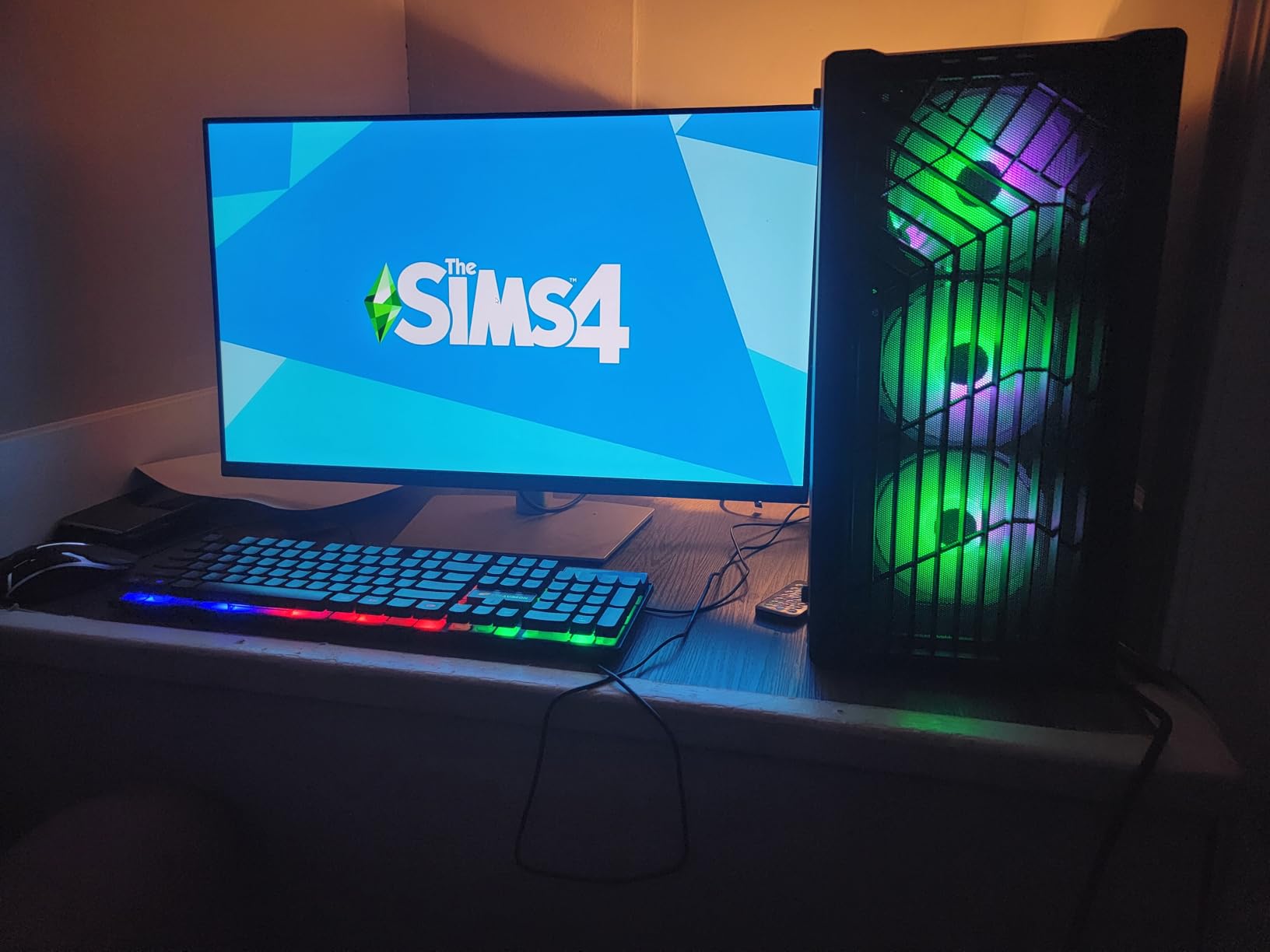 Gaming Desktop PC Computer, Intel Core i7 3.6 GHz up to 4.0 GHz,AMD Radeon RX 580 8G GDDR5,16GB RAM,1TB NVME SSD, Windows 11 Pro, WiFi, Bluetooth 5.0, VR Ready,RGB Fans x4 customer photo 1