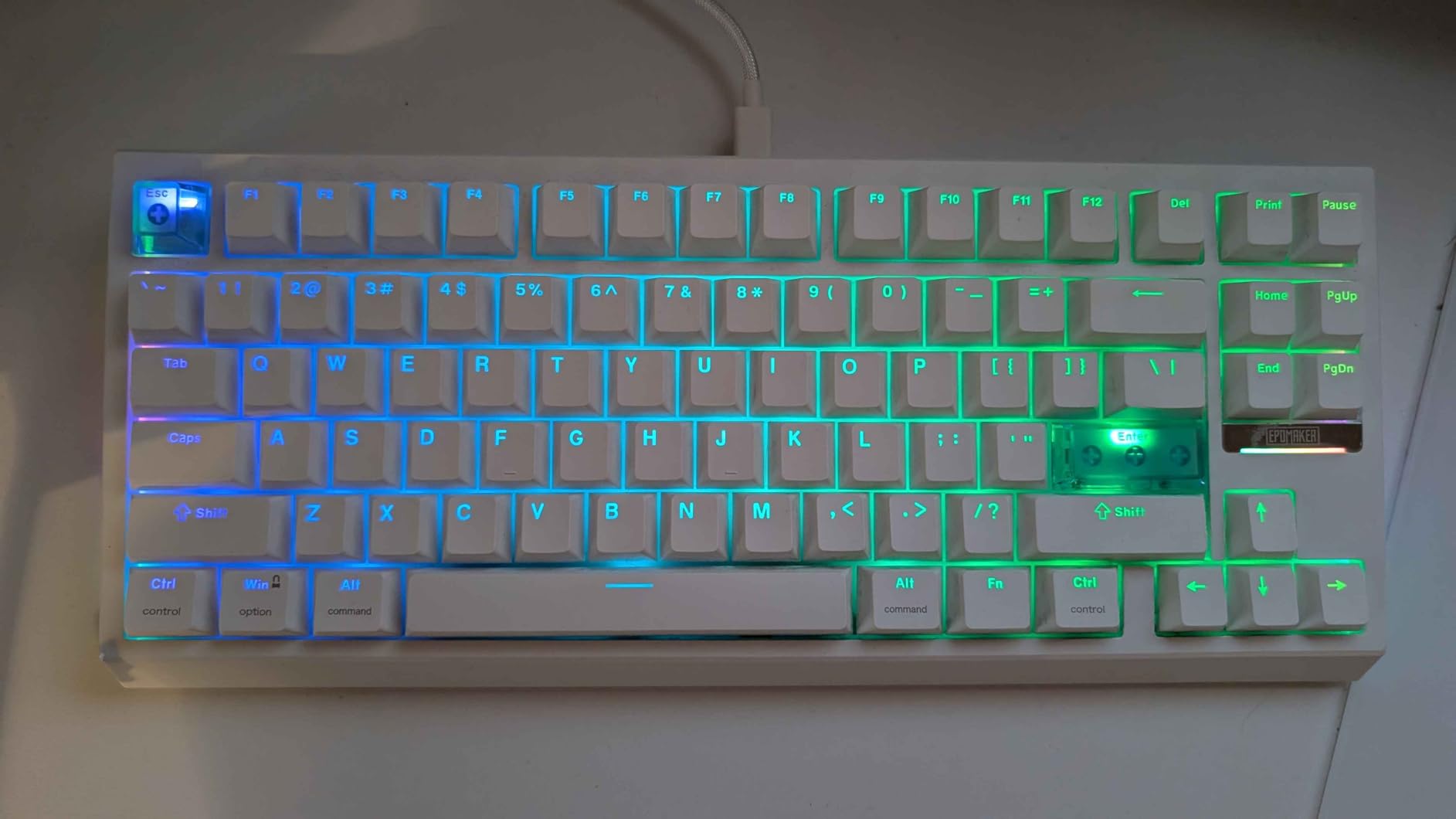 EPOMAKER G84 HE Wireless Hall Effect Keyboard, 8K Polling & 8000mAh, SOCD & DKS, Gaming Keyboard with Fast Trigger & Adjustable Actuation, RGB Backlit, PBT Keycap, Hot-Swap, for Win/Mac (Black) customer photo 1