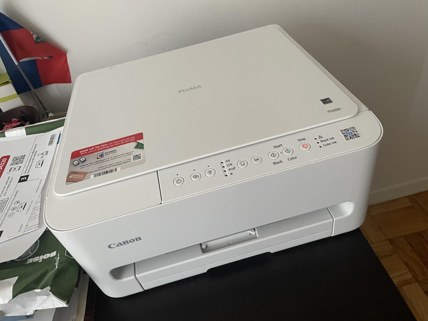 Canon PIXMA TS4320 Wireless Color Inkjet Printer for Duplex Printing, Home Printer with Copier/Scanner, Compact Design, Easy Setup customer photo 2