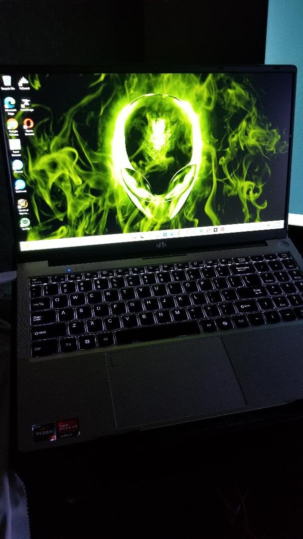 NIMO 15.6'' IPS FHD Laptop, 16GB RAM 512GB SSD AMD Ryzen 5(Beat i5-1135G7, 4 Cores Up to 3.7GHz) Student Computer with 65W Type-C, 2 Years Warranty, Fingerprint, Backlit Keyboard, BT5.2, for Home customer photo 1