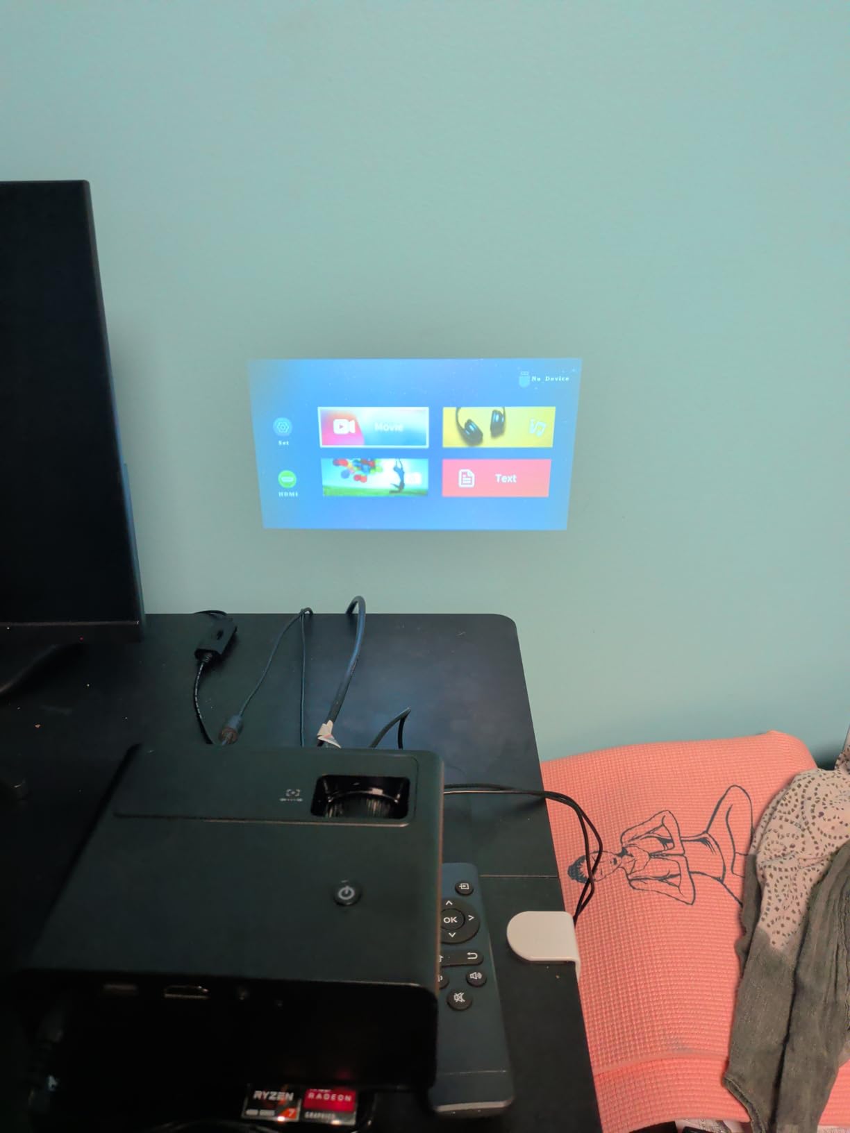 CiBest Mini Projector, Upgraded Full HD 1080P Support Video Projector, Portable Small Movie Projector customer photo 2