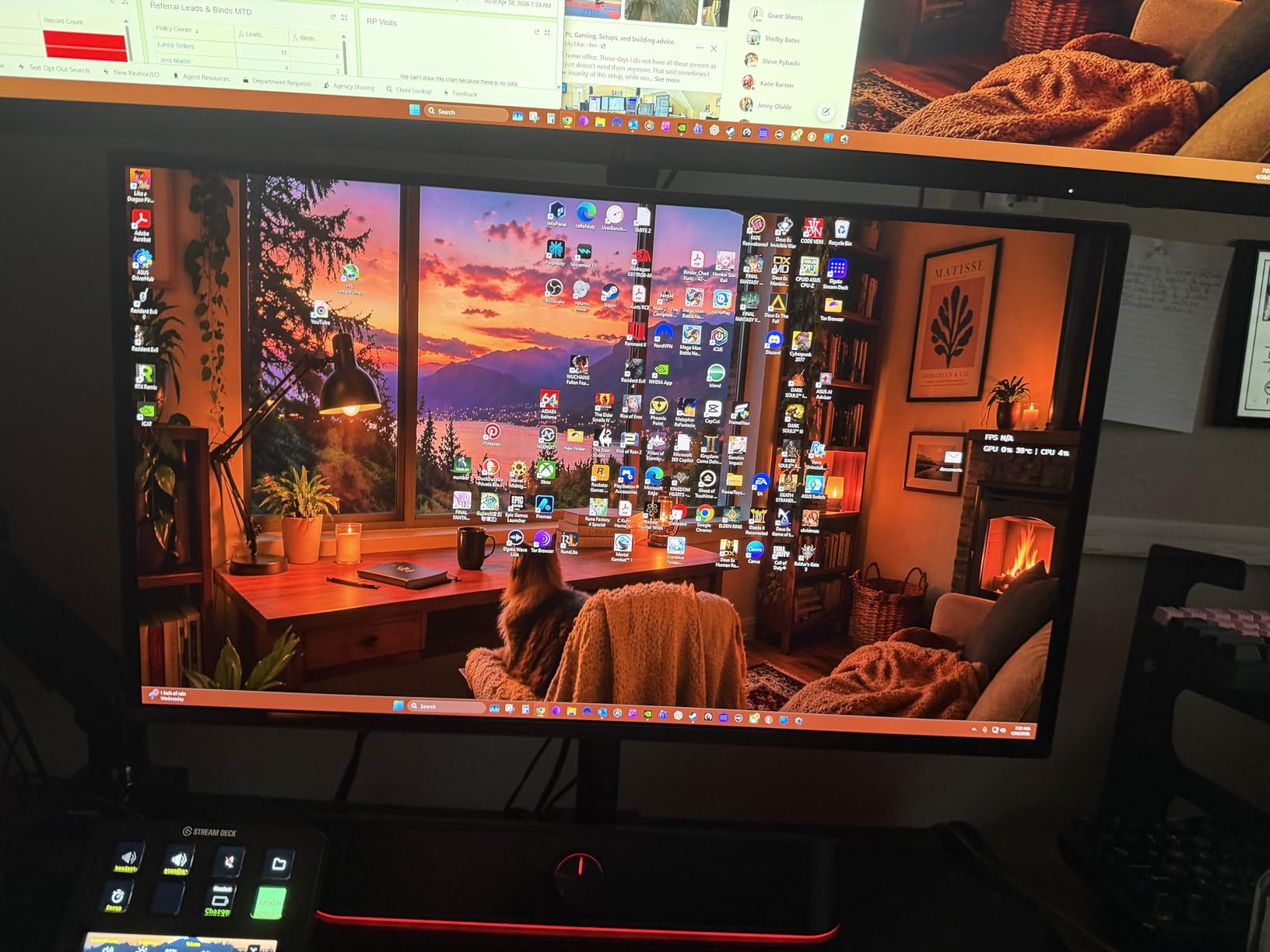 Acer Predator Gaming Monitor | 26.5-inch WQHD 2560x1440 QD-OLED | AMD FreeSync Premium | 240Hz | 0.03ms | Tilt, Height Adjustment, Pivot & Swivel | DCI-P3 99% | 2 x DP 1.4 & 2 x HDMI 2.1 | X27U W1bmiipprx customer photo 1