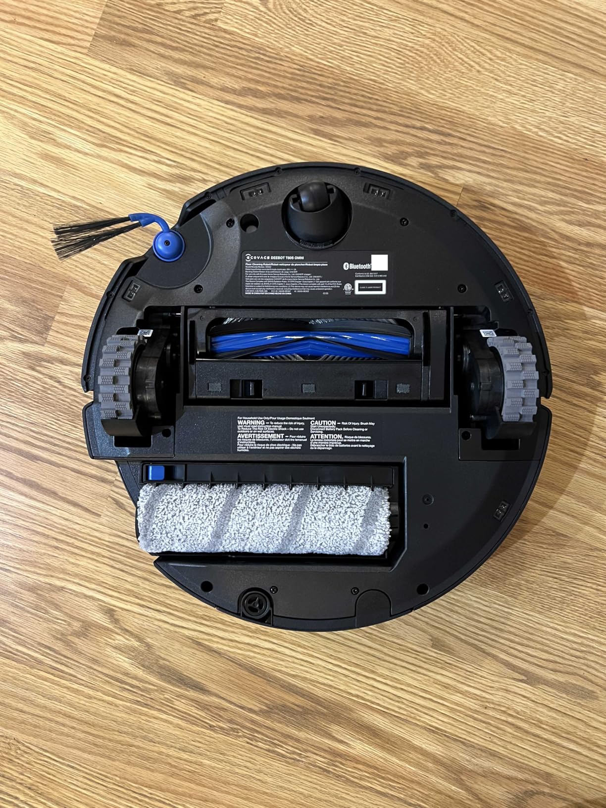 ECOVACS DEEBOT T90 PRO OMNI Robot Vacuum and Mop, 30,000Pa Suction, Instant Self-Cleaning OZMO Roller Mop, TruEdge Deep Edge Cleaning, ZeroTangle, Hot Water Wash & 145°F Air Dry, AI Obstacle Avoidance customer photo 2