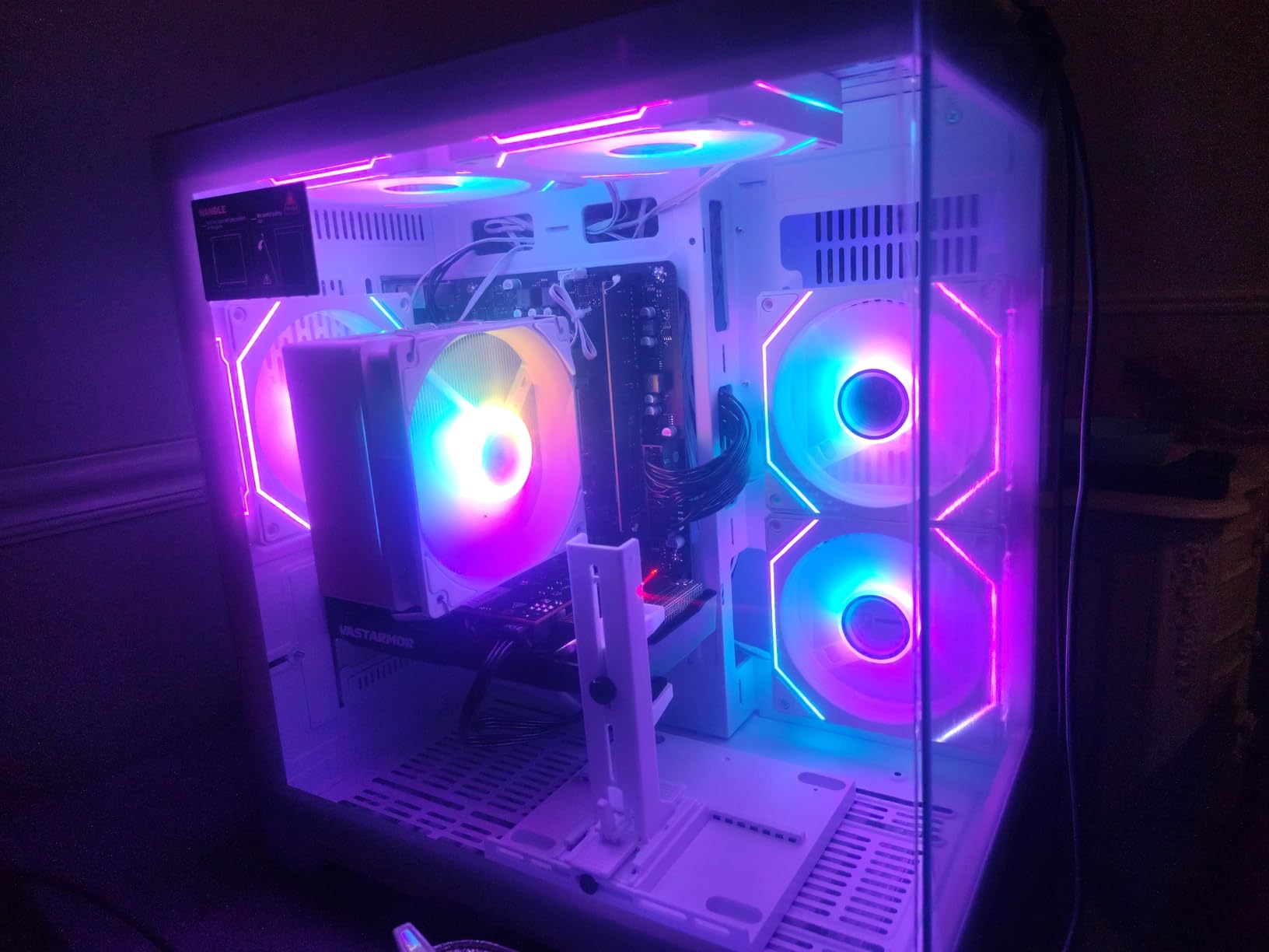 Gaming PC Desktop Computer - Ryzen 5 5500, Radeon RX 6500XT 4GB, 16GB DDR4 RAM, 512GB NVME SSD, Prebuilt Tower for 1080P Gaming, Streaming, School & Home Office (White) customer photo 2