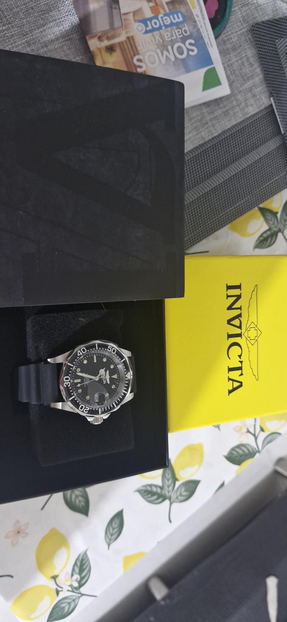 Invicta Men's Pro Diver Automatic Watch with Polyurethane Strap, Black (Model: 9110) customer photo 1