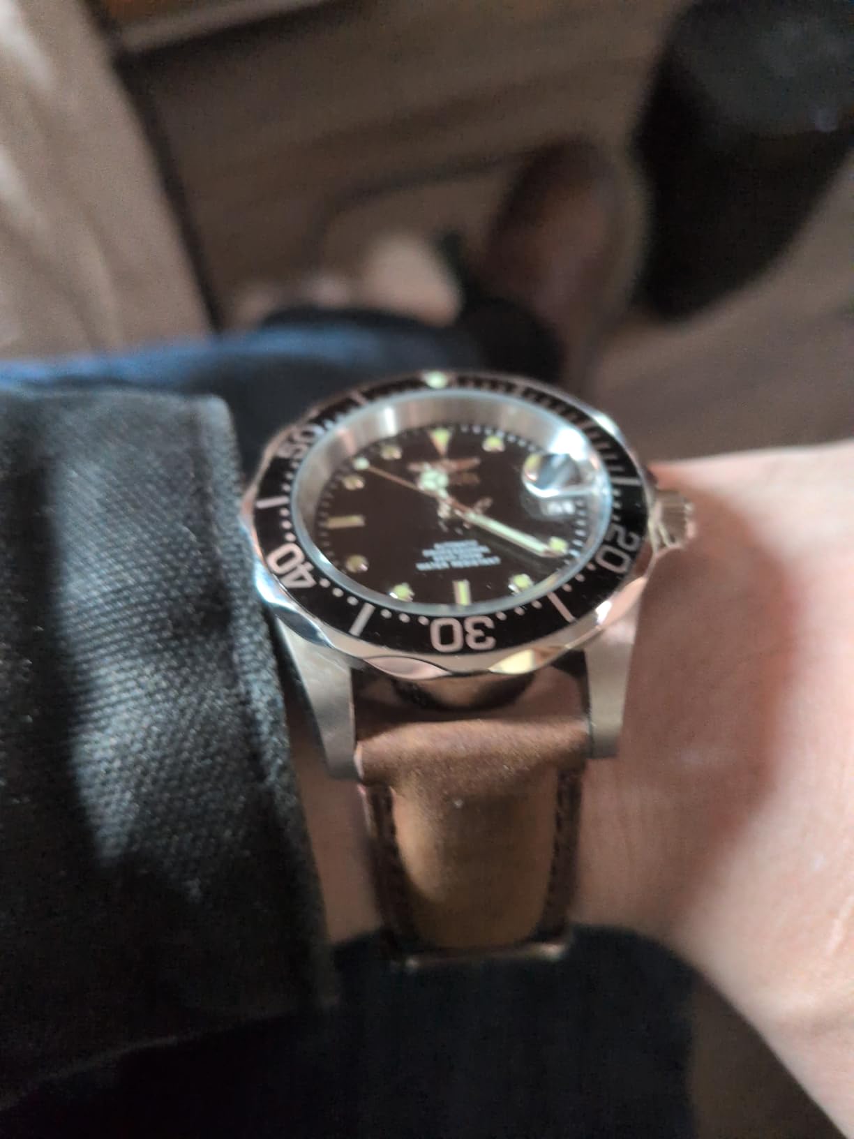 Invicta Men's Pro Diver Automatic Watch with Polyurethane Strap, Black (Model: 9110) customer photo 2