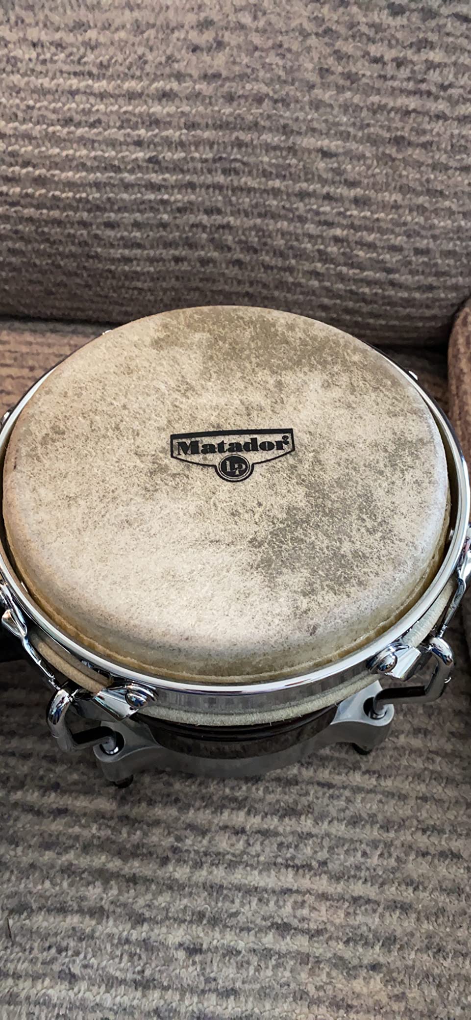 Latin Percussion M201 LP Matador Wood Bongos - Dark Brown/Chrome 8.625-inch customer photo 2