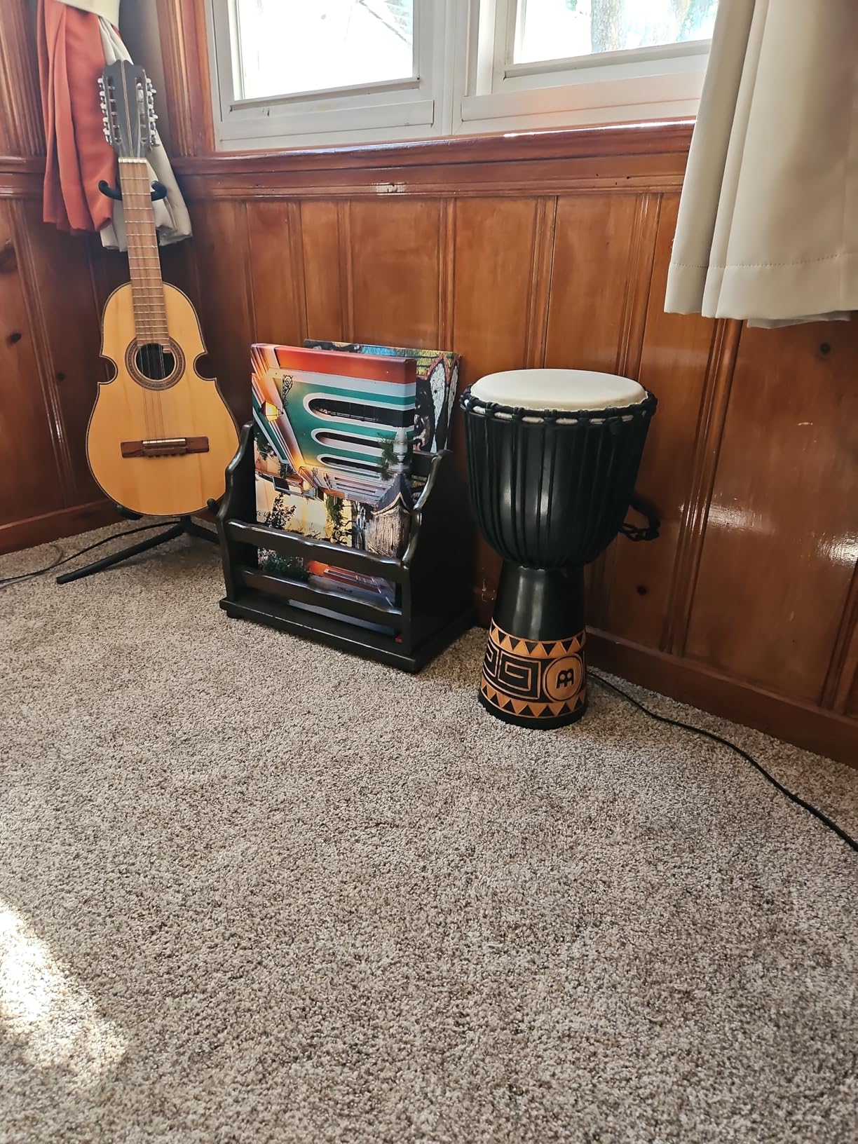 Meinl Percussion Djembe with Mahogany Wood - NOT Made in CHINA - 10-Inch Medium Size Rope Tuned Natural Head customer photo 2