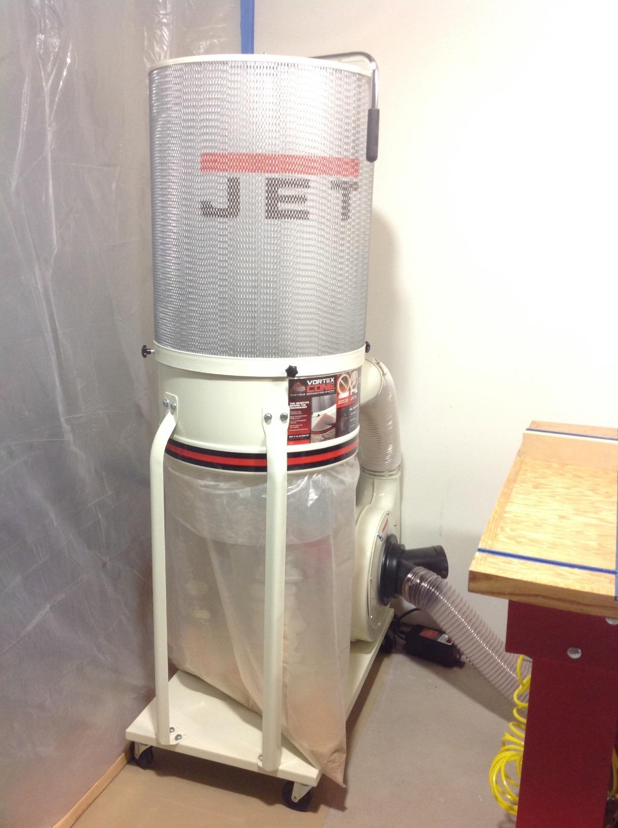 JET Vortex Cone Dust Collector with 2-Micron Canister Filter, 1-1/2 HP (DC-1100VX-CK) customer photo 2
