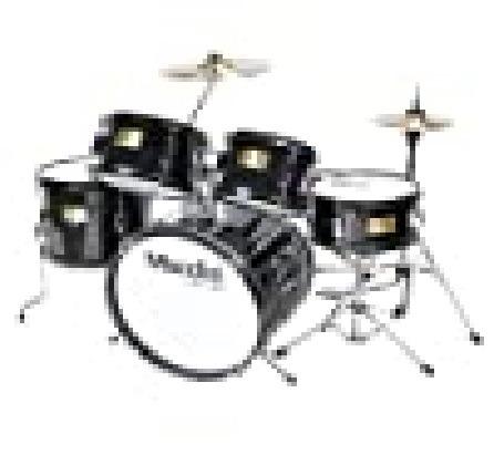 Mendini by Cecilio Drum Set, 5 Piece 16 Inch Junior Drums Kit with Bass, Toms, Snare Drum, Cymbal, Hi-Hat, Drumsticks & Seat for Beginner (Metallic Blue) customer photo 1