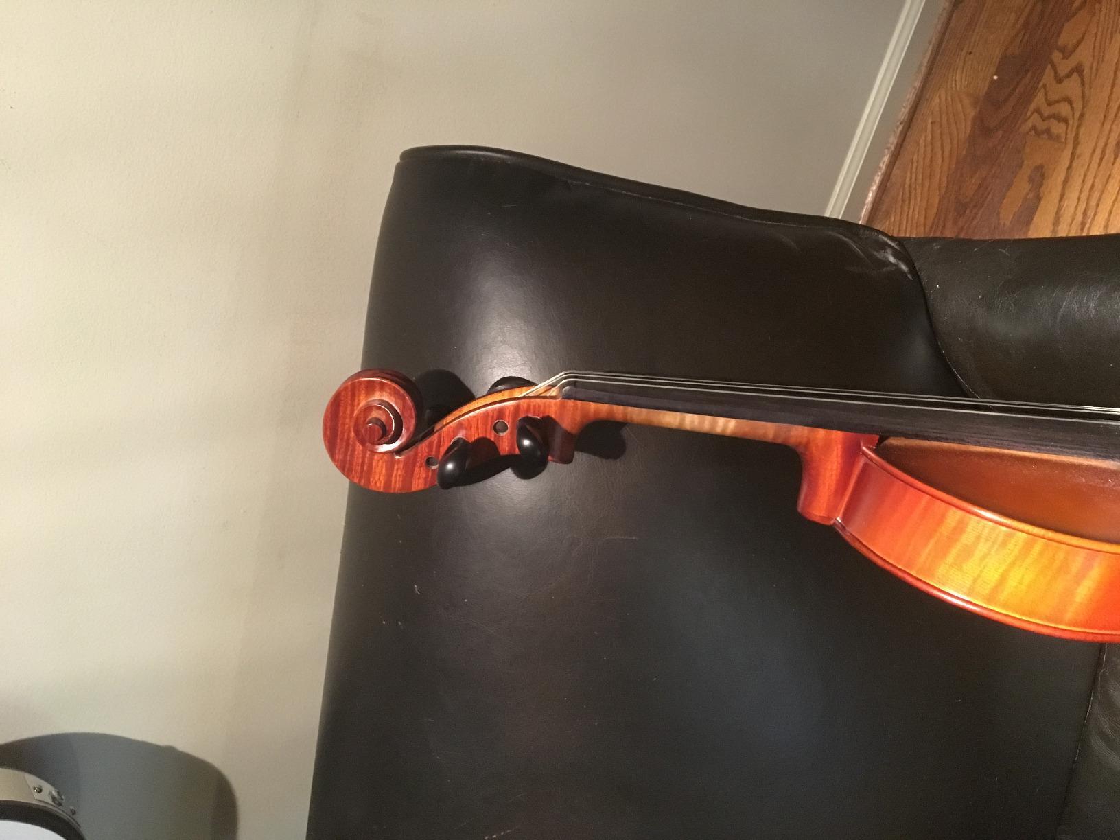 Cecilio Solid Wood Viola 15.5 Inch Viola Full Size, Professional Handcrafted Acoustic Viola with Ebony Fittings, Antique Satin Finish customer photo 2