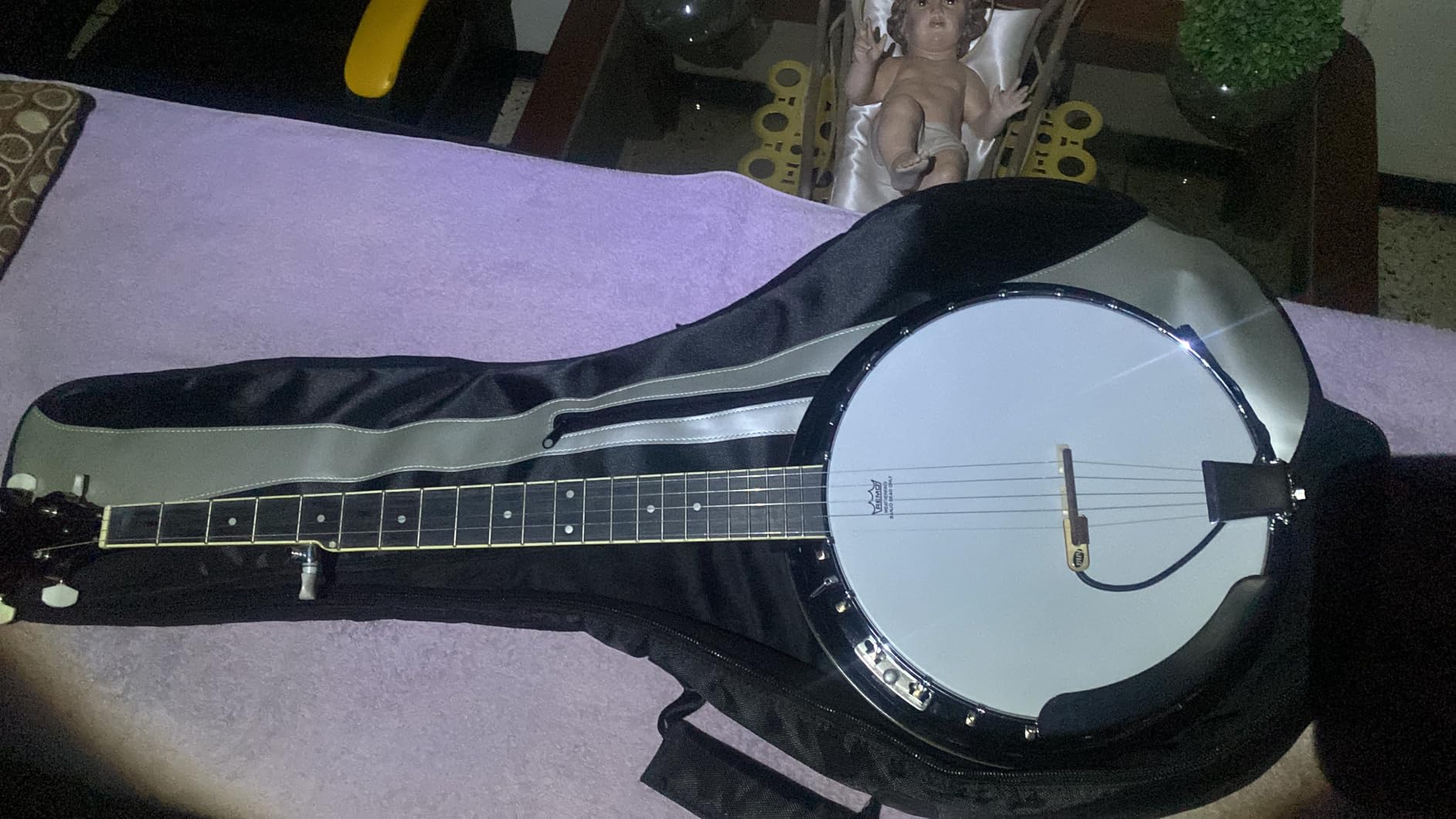 PYLE-PRO 5-String Geared Tunable Banjo with White Jade Tune Pegs & Rosewood Fretboard - PBJ60 customer photo 2