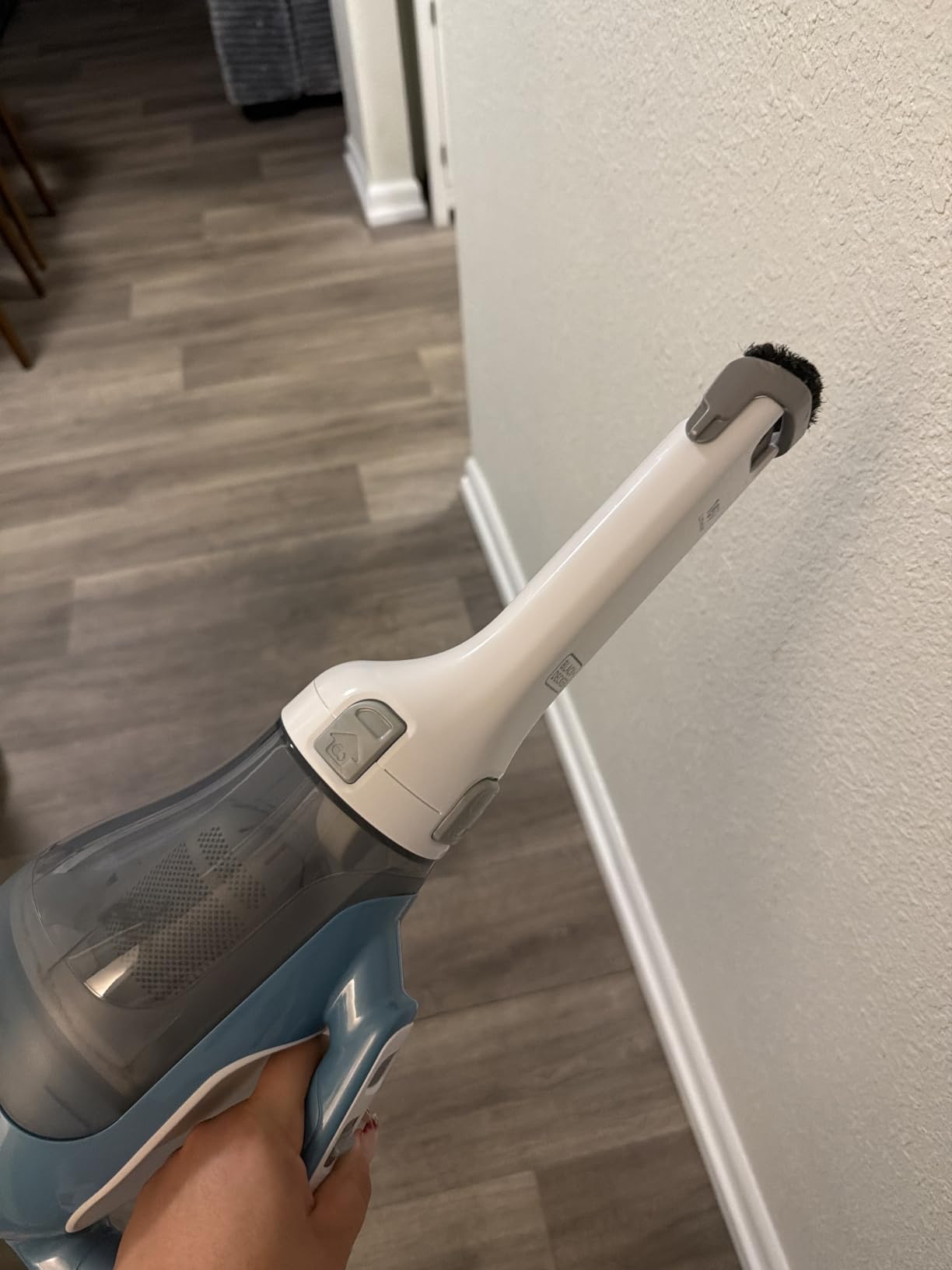 Black+Decker, Dustbuster AdvancedClean Handheld Vacuum Cordless, Compact Home and Car Vacuum with Crevice Tool, Rotating Nozzle and Charging Station customer photo 2