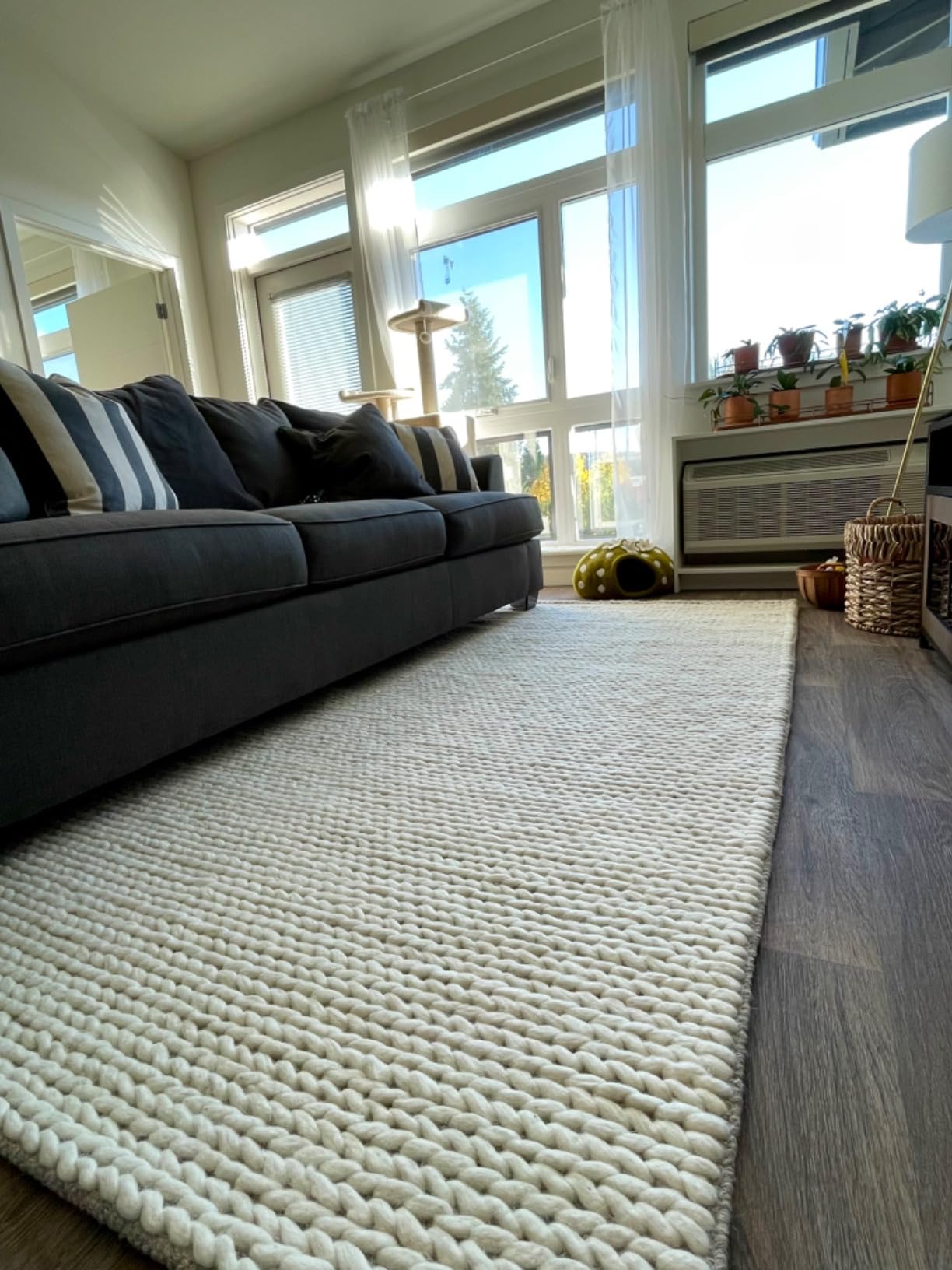 nuLOOM Penelope Braided Wool Area Rug, 8x10, Off-white customer photo 2